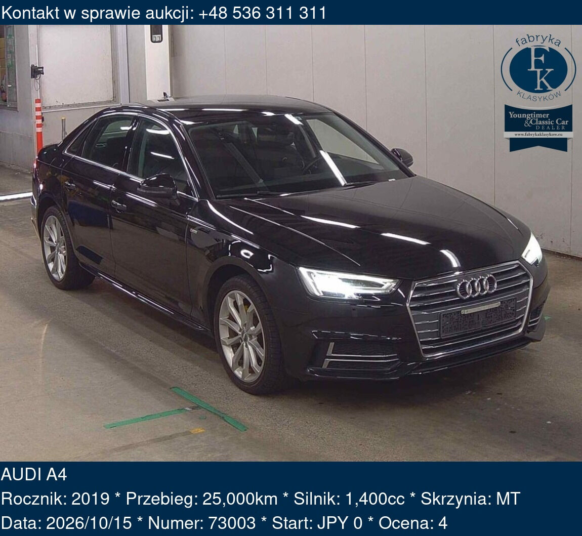 AUDI A4 2019 - zdjęcie 2