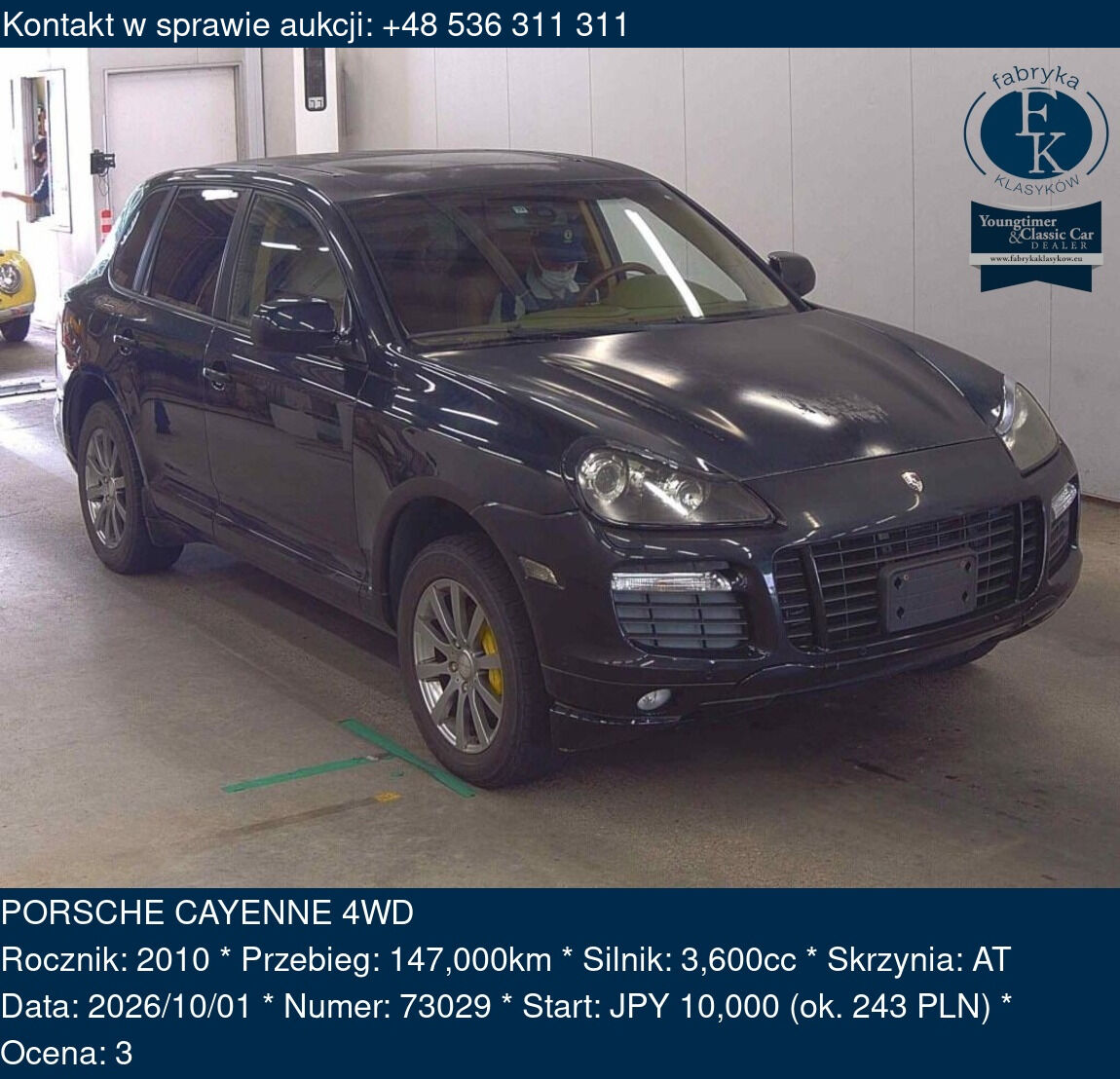 PORSCHE CAYENNE 4WD 2010 - zdjęcie 2
