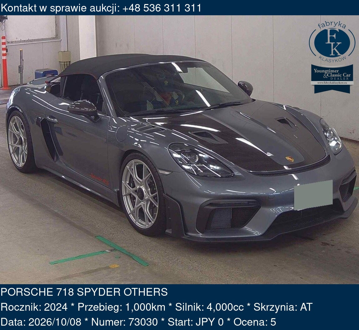PORSCHE 718 SPYDER OTHERS 2024 - zdjęcie 2
