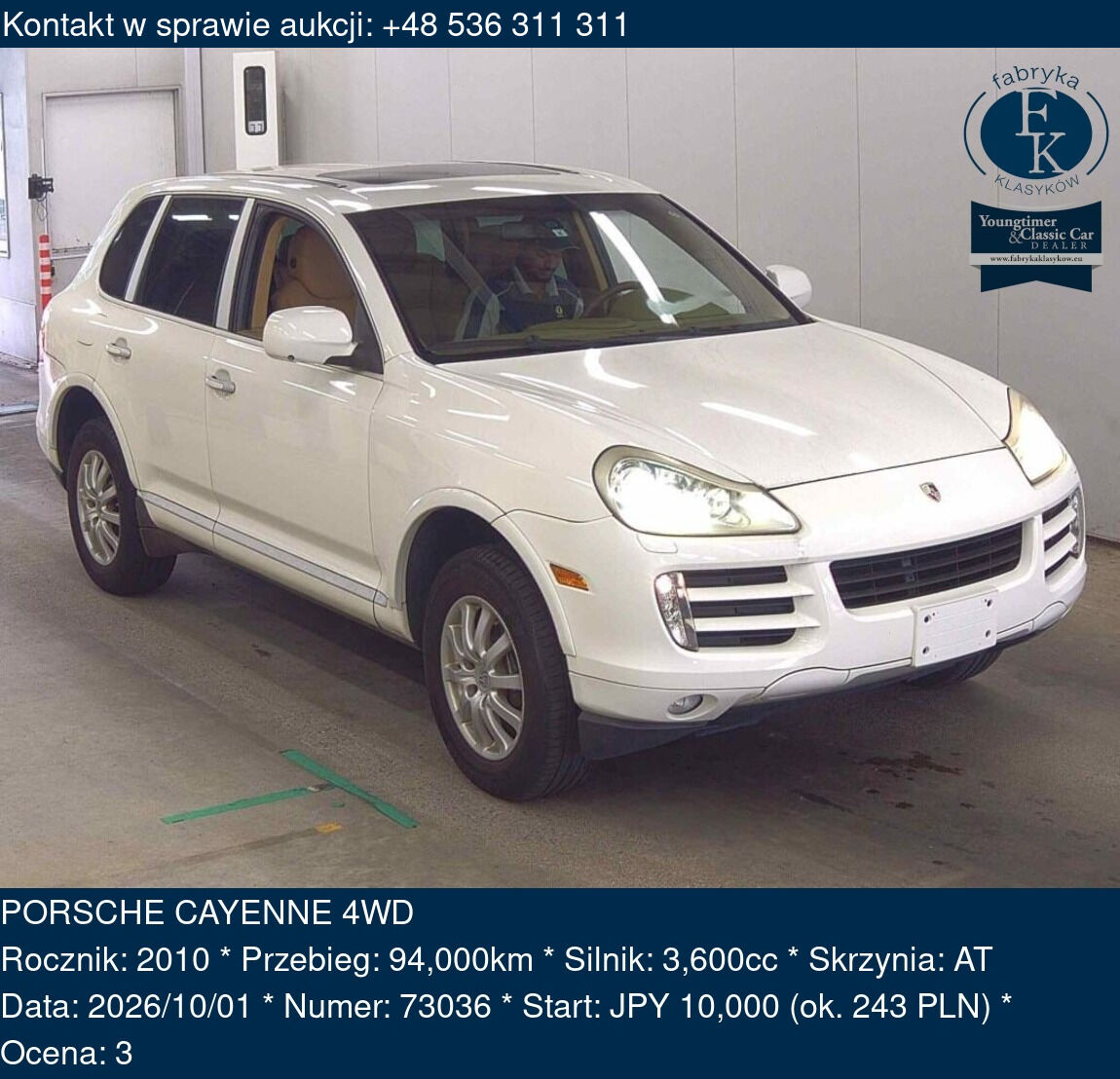 PORSCHE CAYENNE 4WD 2010 - zdjęcie 2