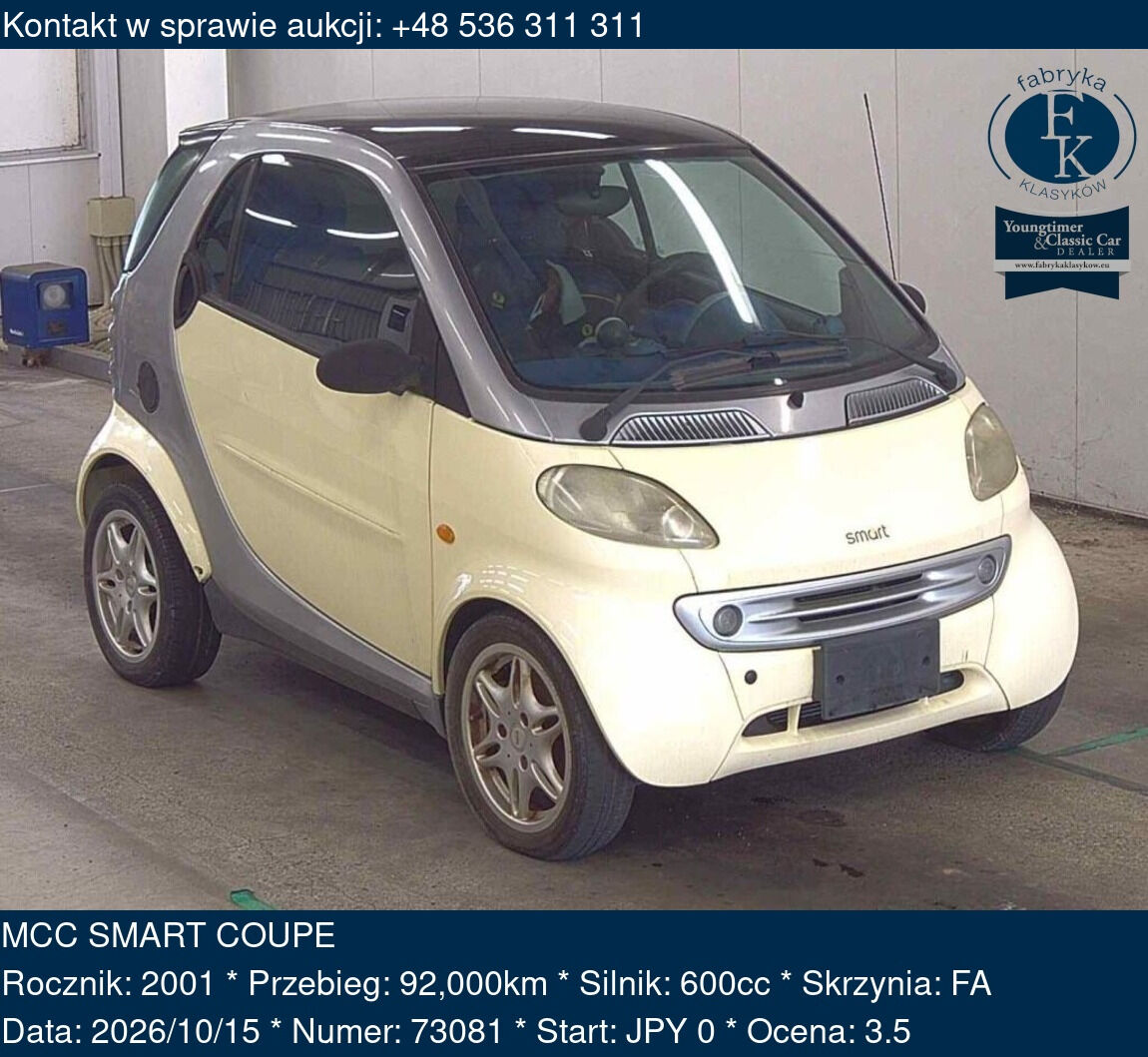 MCC SMART COUPE 2001 - zdjęcie 2