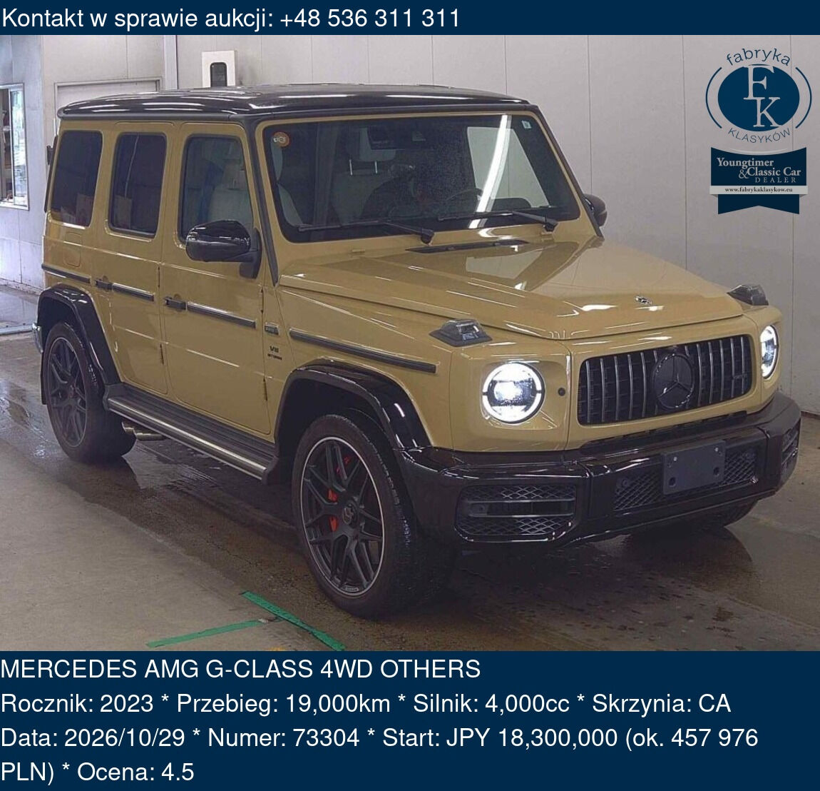 MERCEDES AMG G-CLASS 4WD OTHERS 2023 - zdjęcie 2