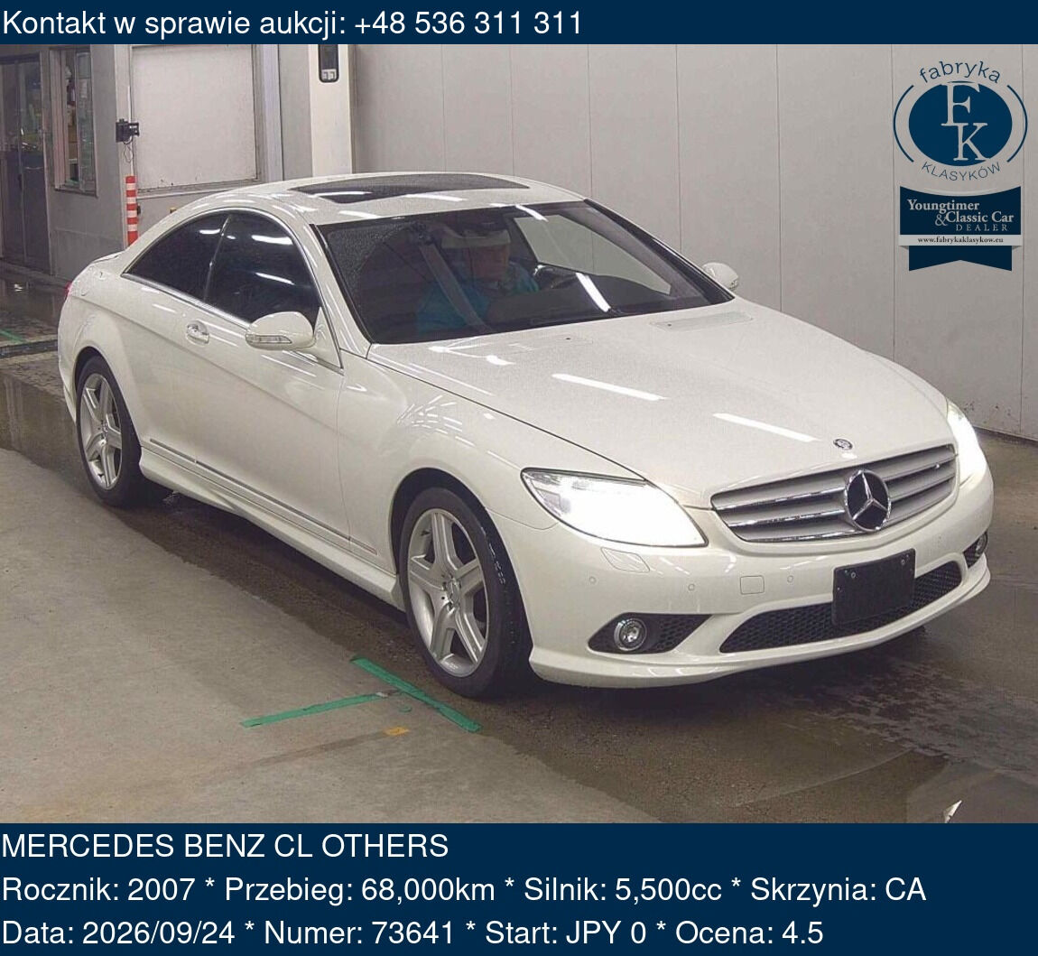 MERCEDES BENZ CL OTHERS 2007 - zdjęcie 2