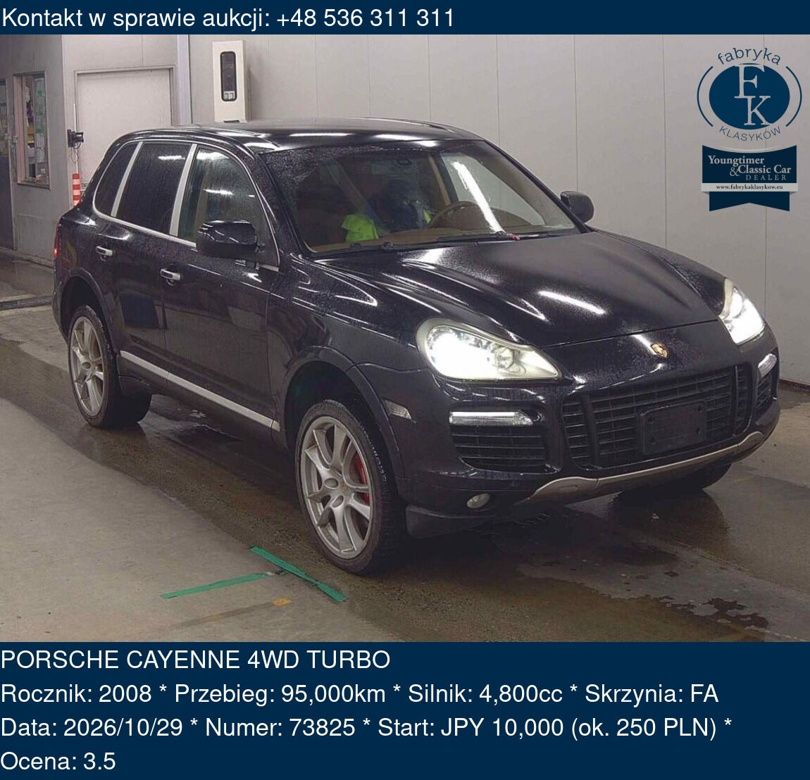 PORSCHE CAYENNE 4WD TURBO 2008 - zdjęcie 2