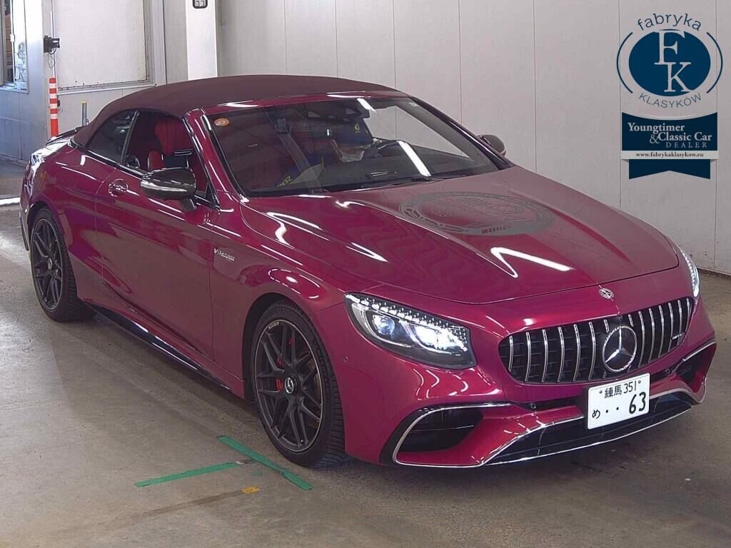 MERCEDES AMG S-CLASS OP 4WD S63 4MATIC+ CABRIOLET 2020 - aukcja, lot 73872