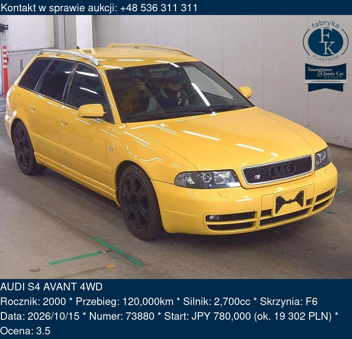AUDI S4 AVANT 4WD 2000 - zdjęcie 2
