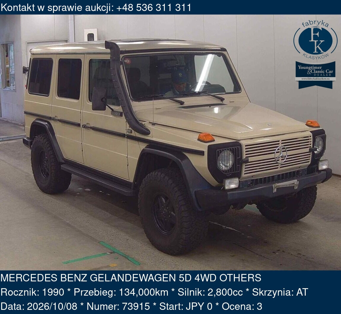 MERCEDES BENZ GELANDEWAGEN 5D 4WD OTHERS 1990 - zdjęcie 2