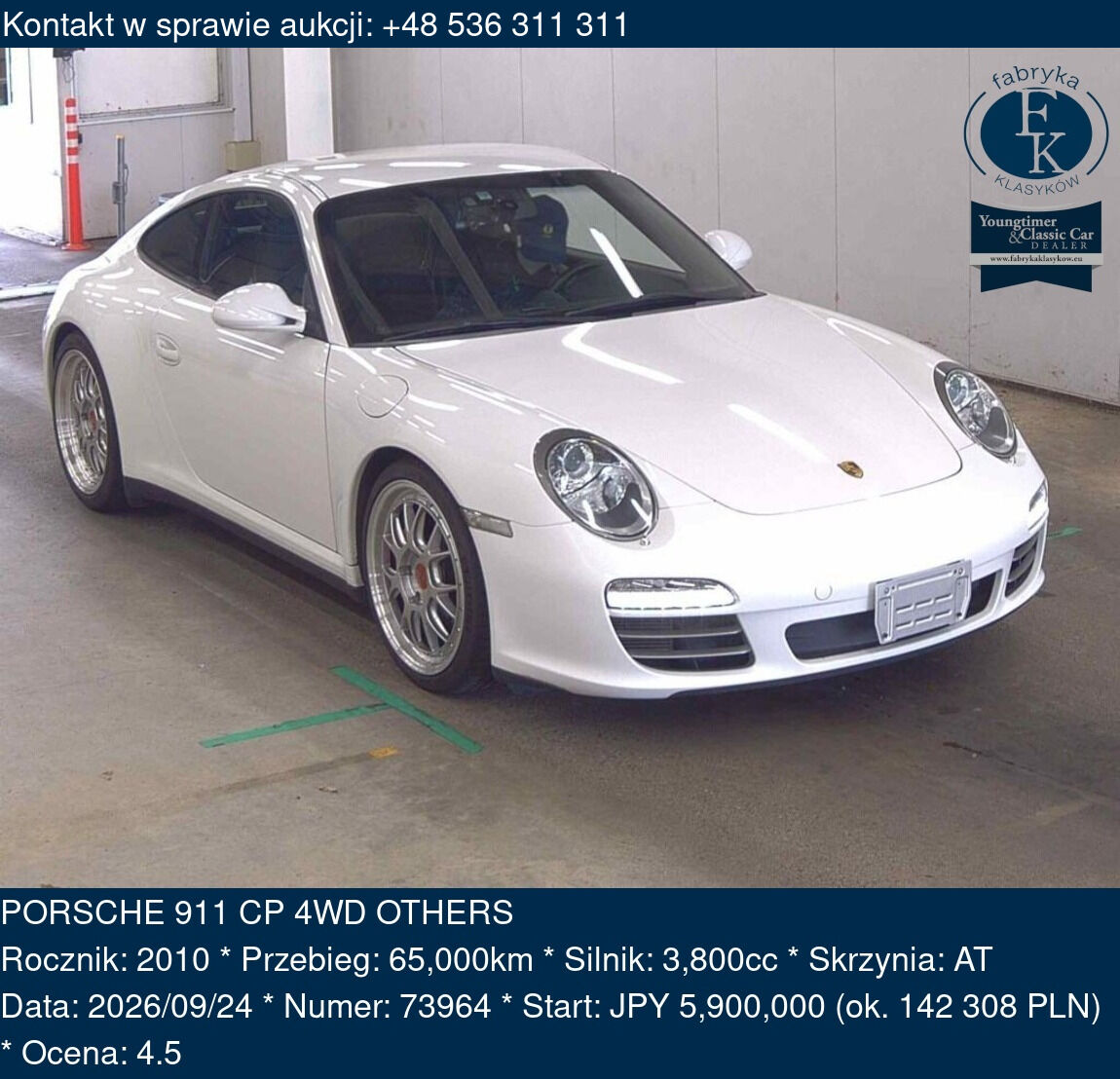 PORSCHE 911 CP 4WD OTHERS 2010 - zdjęcie 2