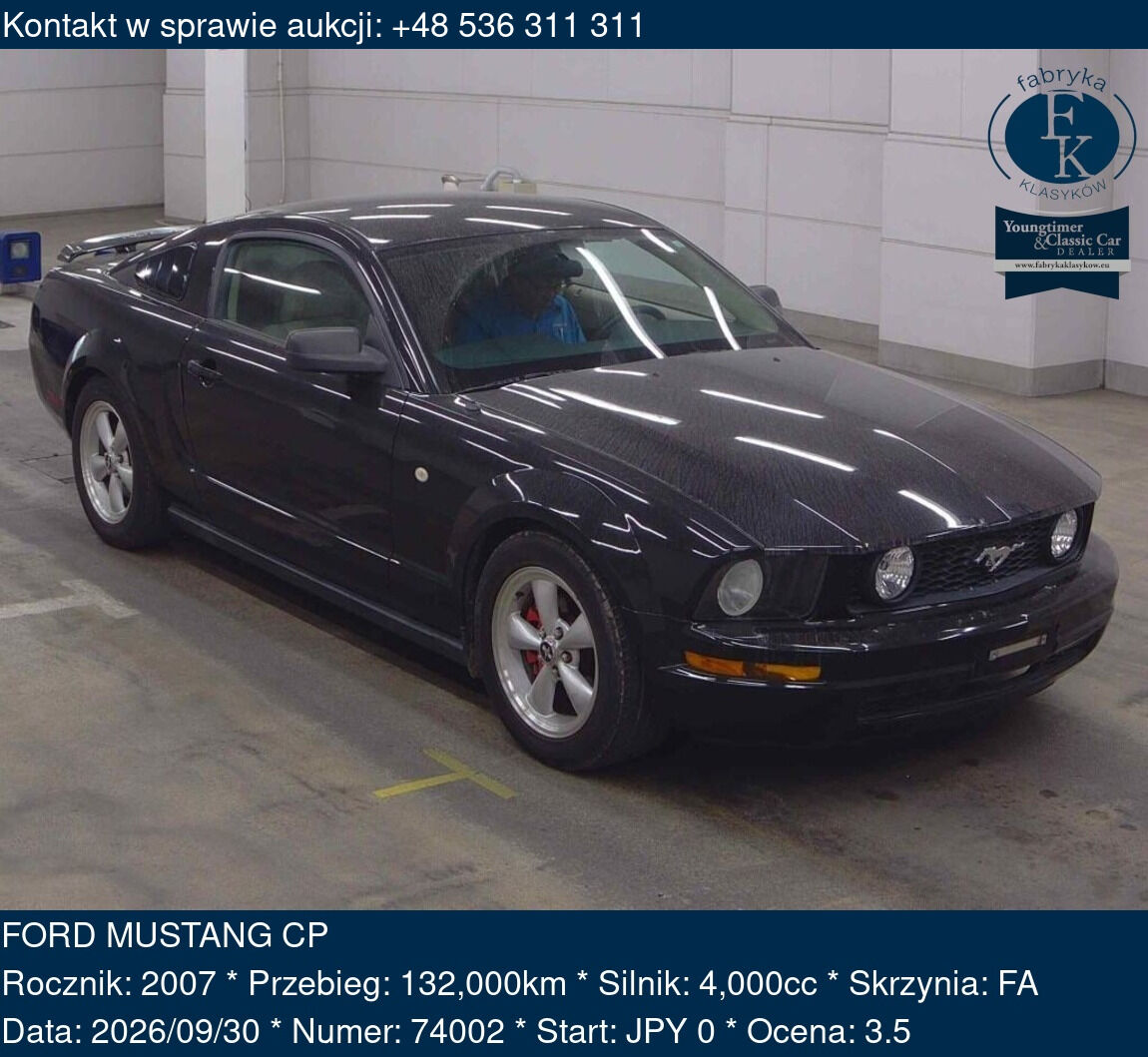FORD MUSTANG CP 2007 - zdjęcie 2