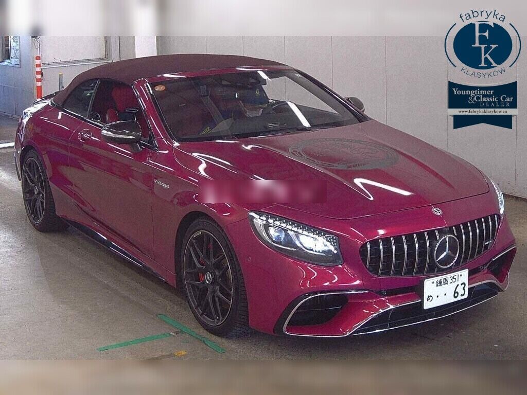 MERCEDES AMG S-CLASS OP 4WD S63 4MATIC+ CABRIOLET 2020 - zdjęcie 3