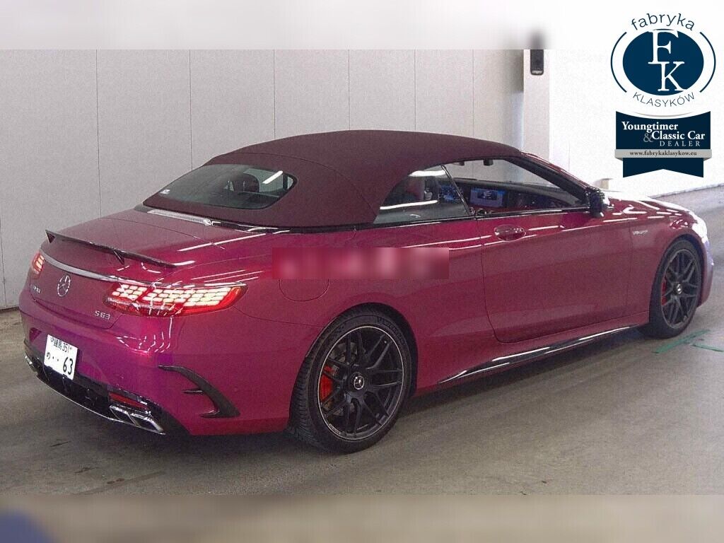 MERCEDES AMG S-CLASS OP 4WD S63 4MATIC+ CABRIOLET 2020 - zdjęcie 7