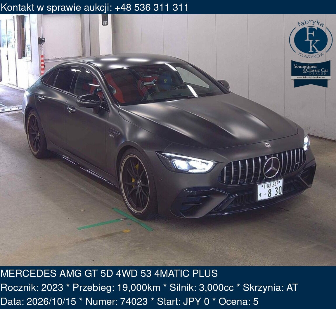 MERCEDES AMG GT 5D 4WD 53 4MATIC PLUS 2023 - zdjęcie 2