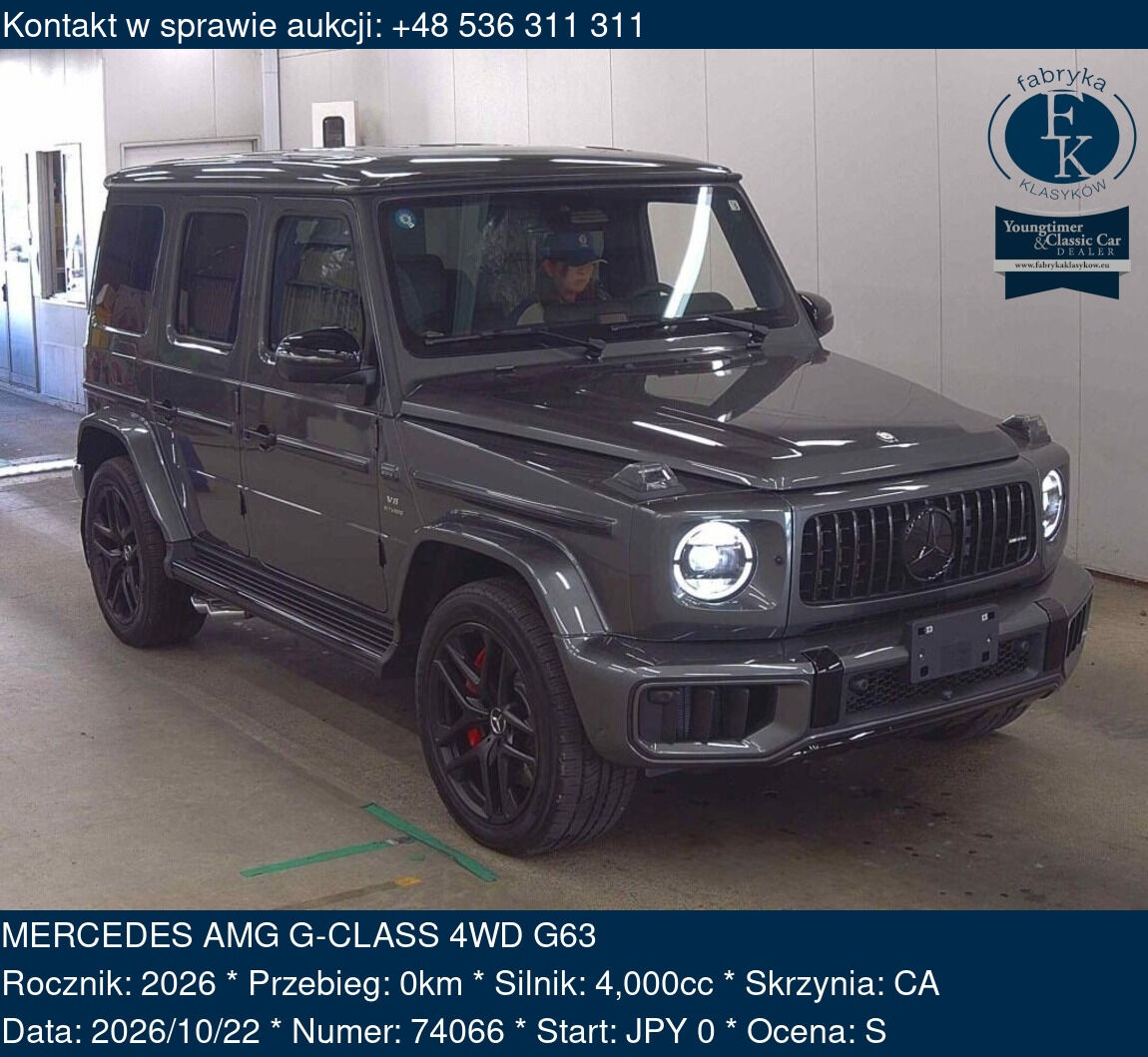 MERCEDES AMG G-CLASS 4WD G63 2026 - zdjęcie 2