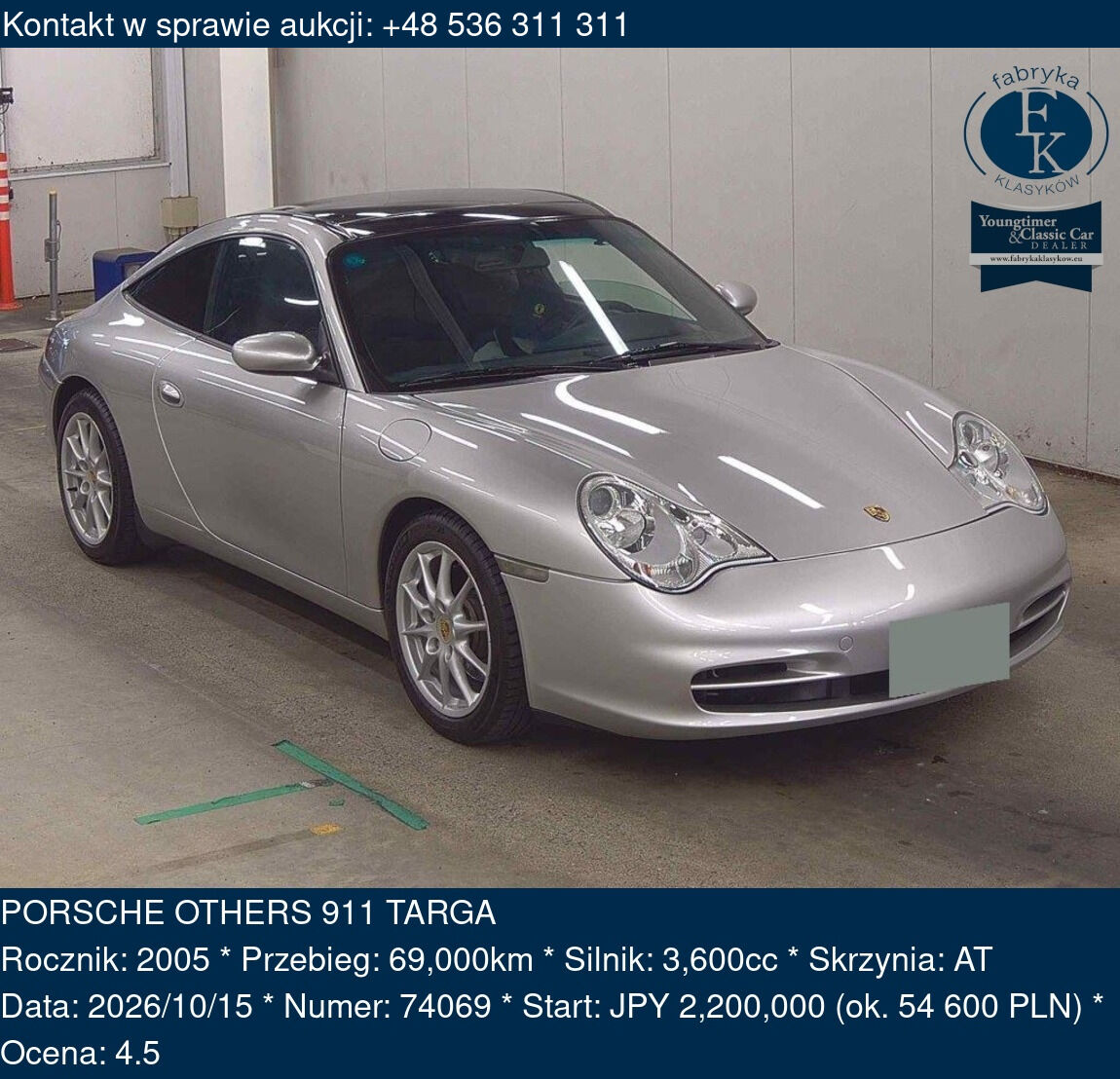 PORSCHE OTHERS 911 TARGA 2005 - zdjęcie 2