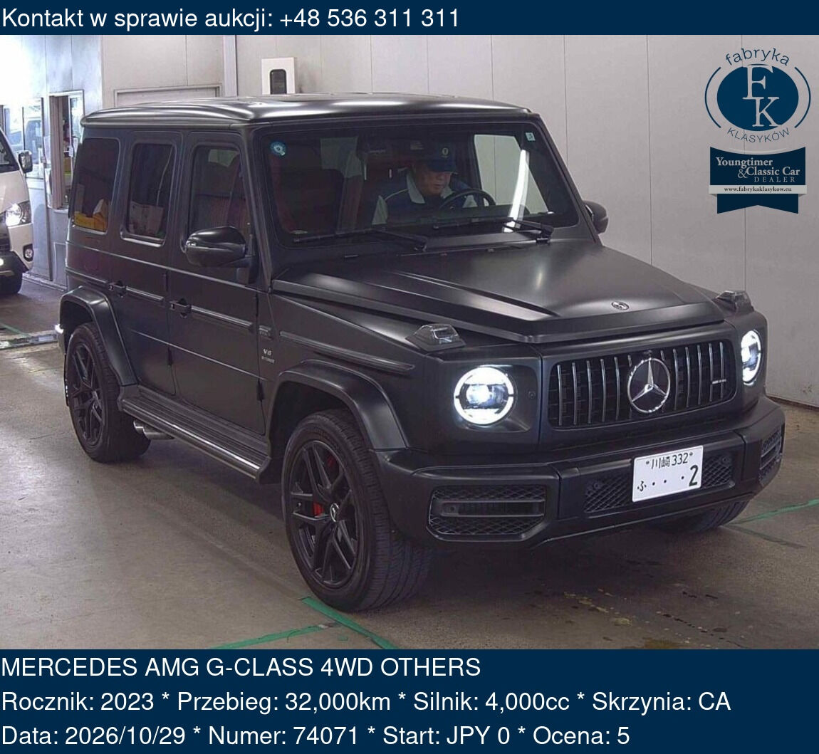 MERCEDES AMG G-CLASS 4WD OTHERS 2023 - zdjęcie 2