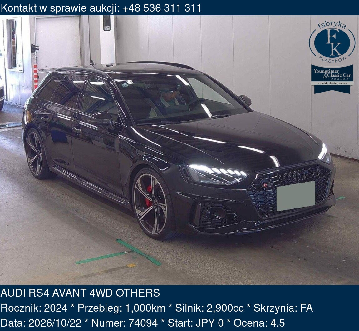 AUDI RS4 AVANT 4WD OTHERS 2024 - zdjęcie 2