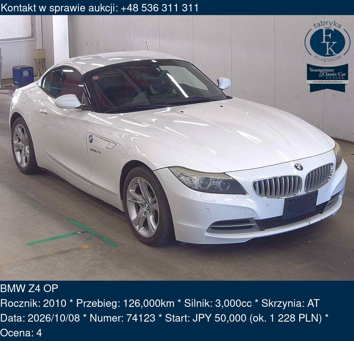 BMW Z4 OP 2010 - zdjęcie 2