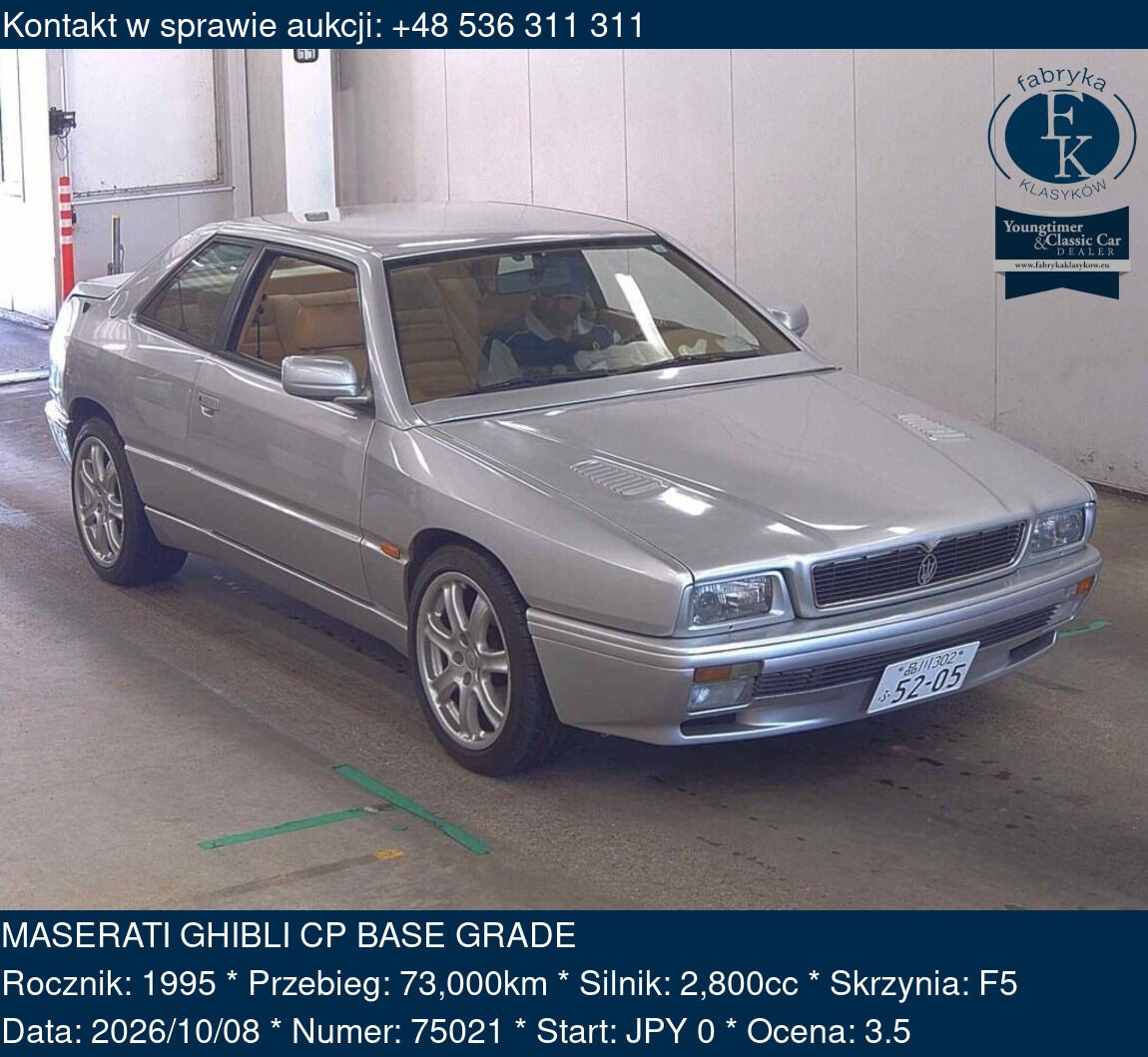 MASERATI GHIBLI CP BASE GRADE 1995 - zdjęcie 2