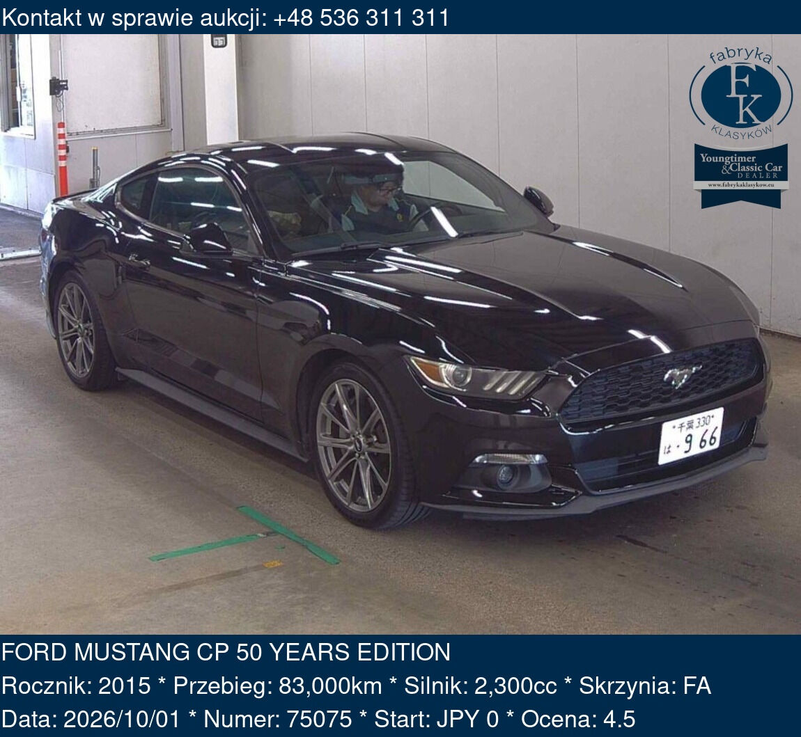 FORD MUSTANG CP 50 YEARS EDITION 2015 - zdjęcie 2