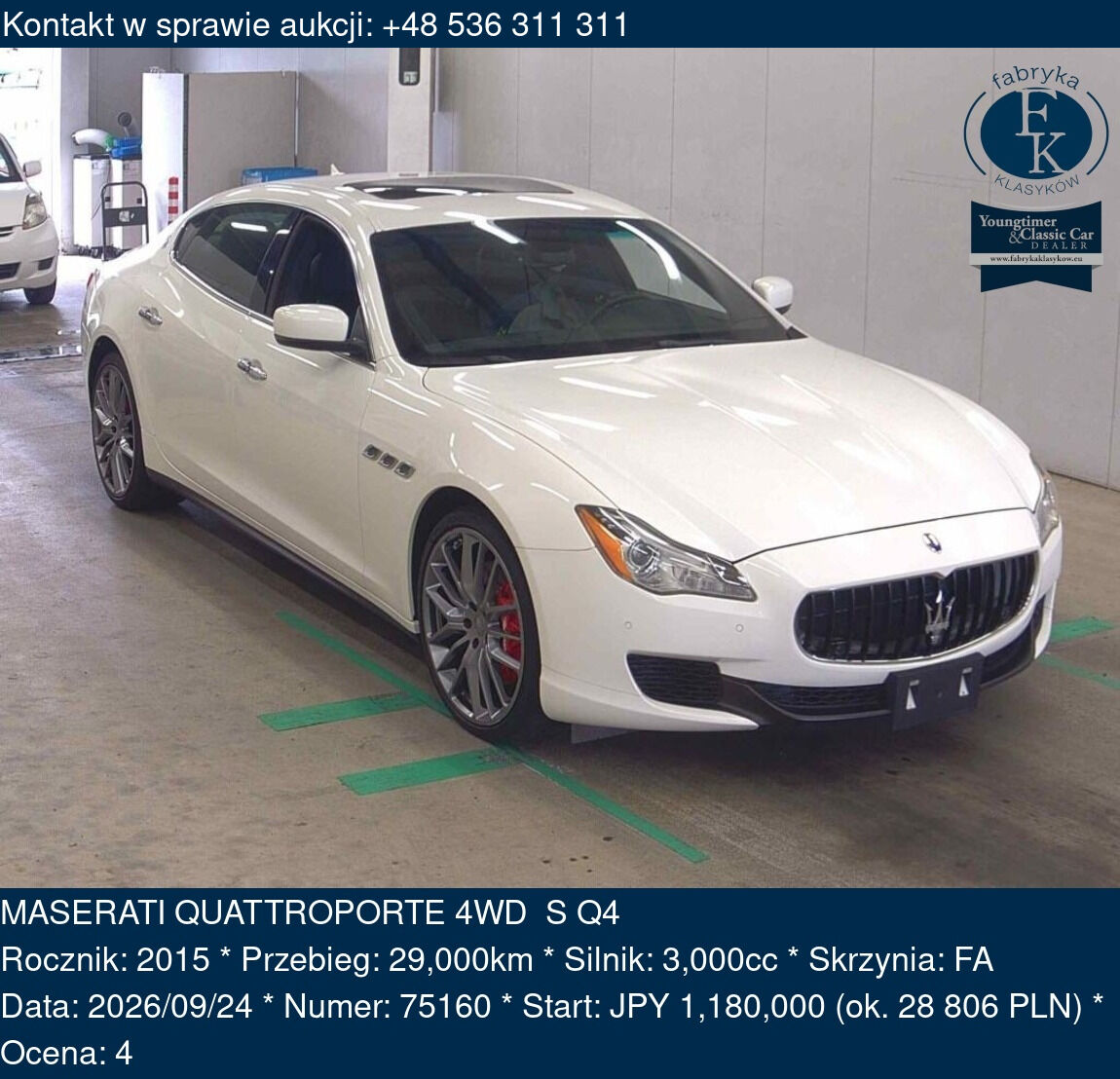 MASERATI QUATTROPORTE 4WD S Q4 2015 - zdjęcie 2