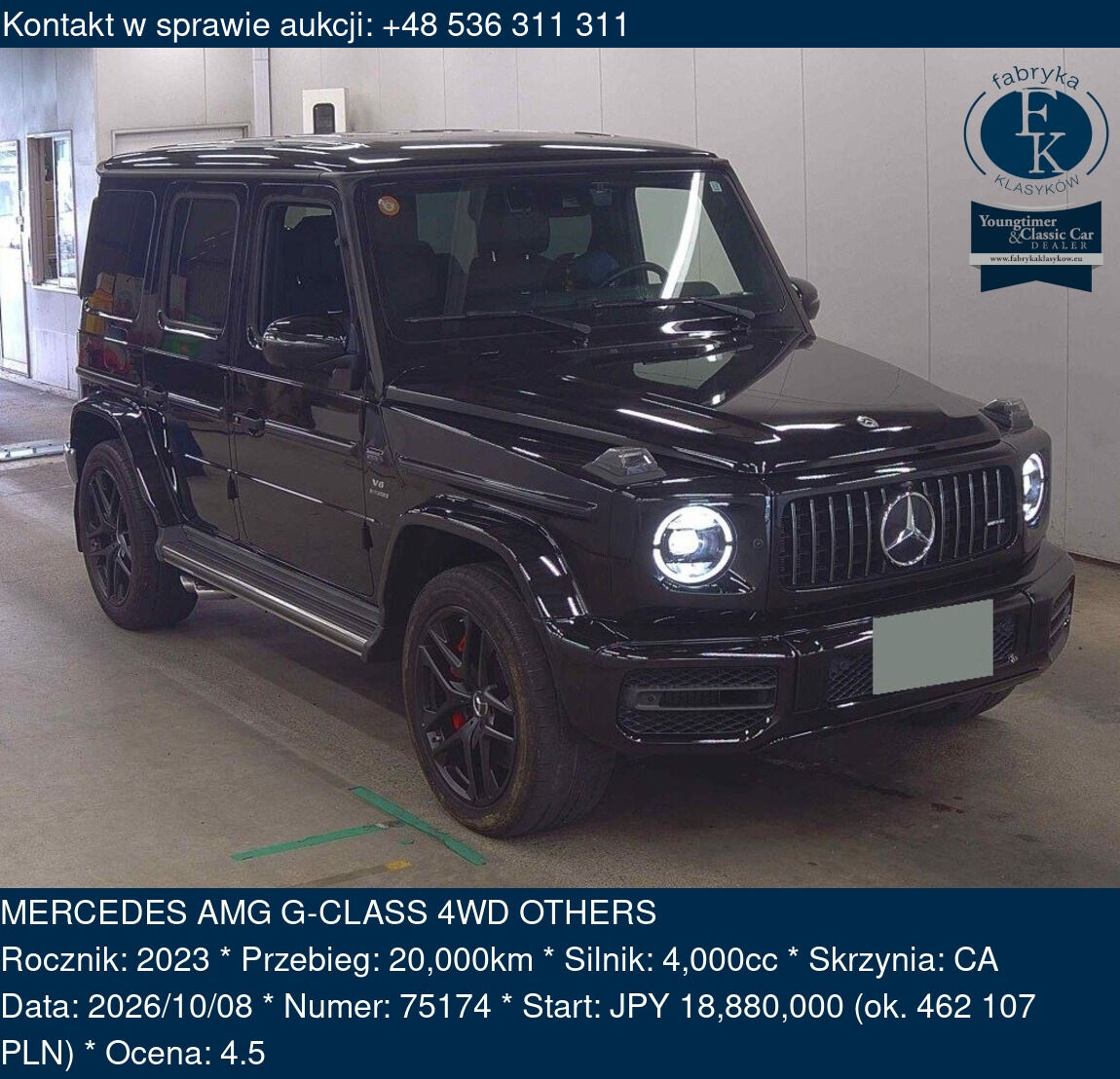 MERCEDES AMG G-CLASS 4WD OTHERS 2023 - zdjęcie 2