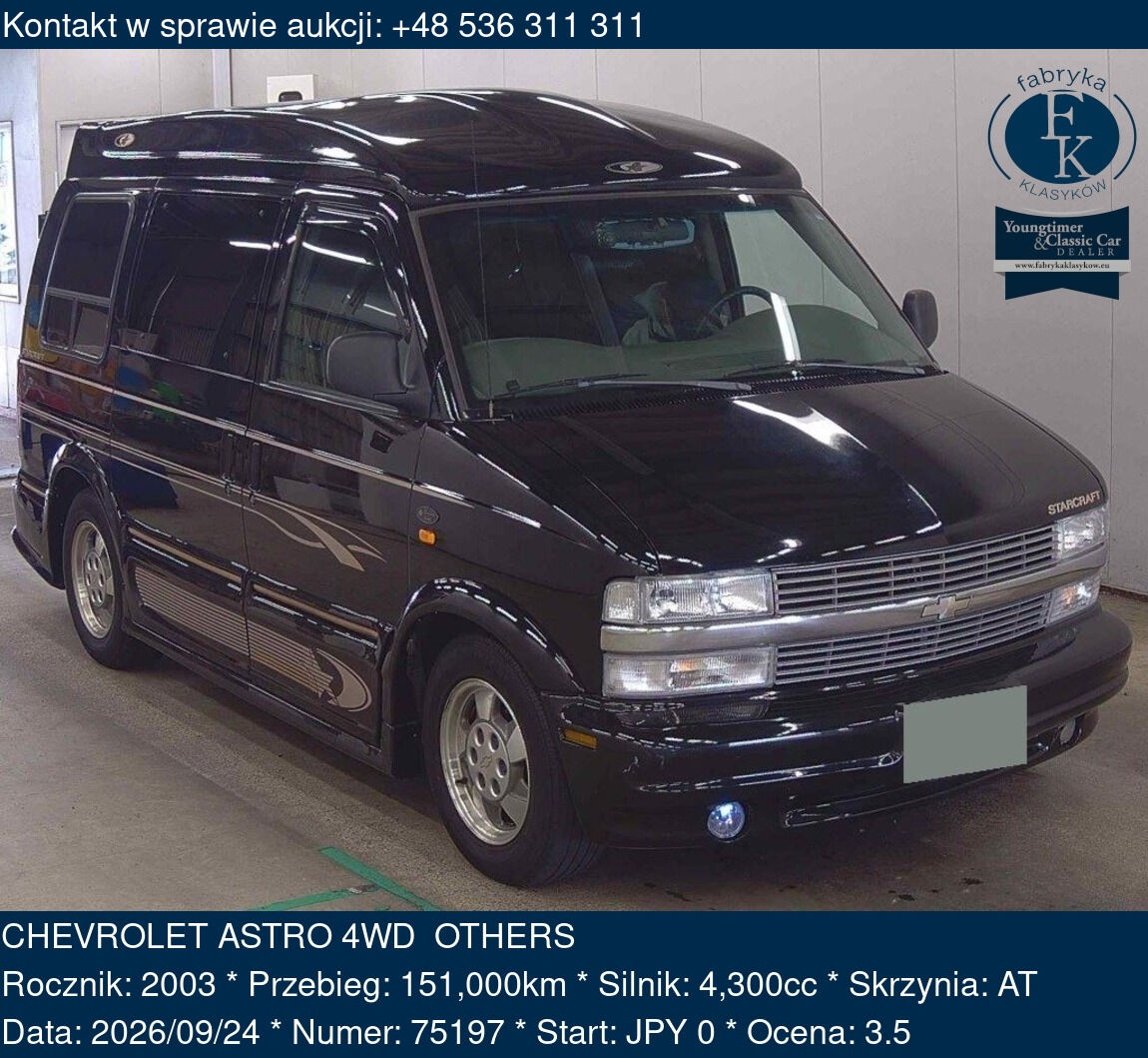 CHEVROLET ASTRO 4WD OTHERS 2003 - zdjęcie 2