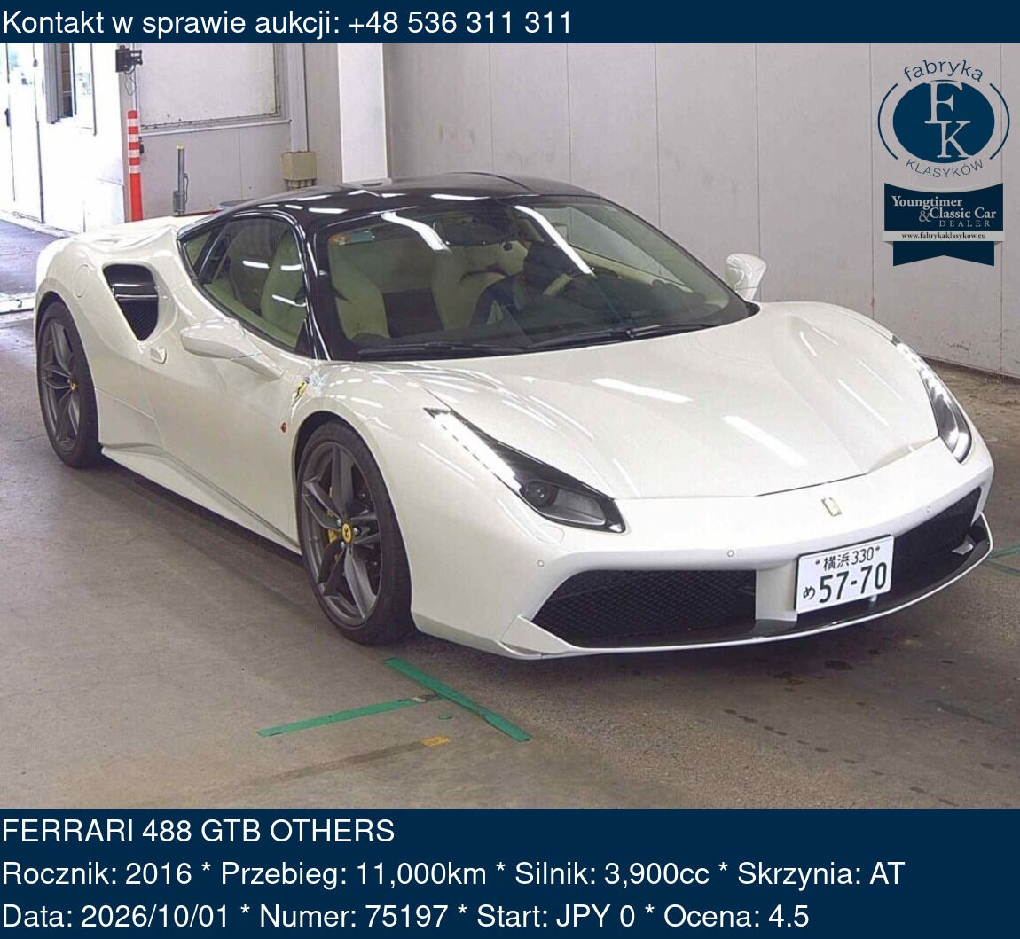 FERRARI 488 GTB OTHERS 2016 - zdjęcie 2