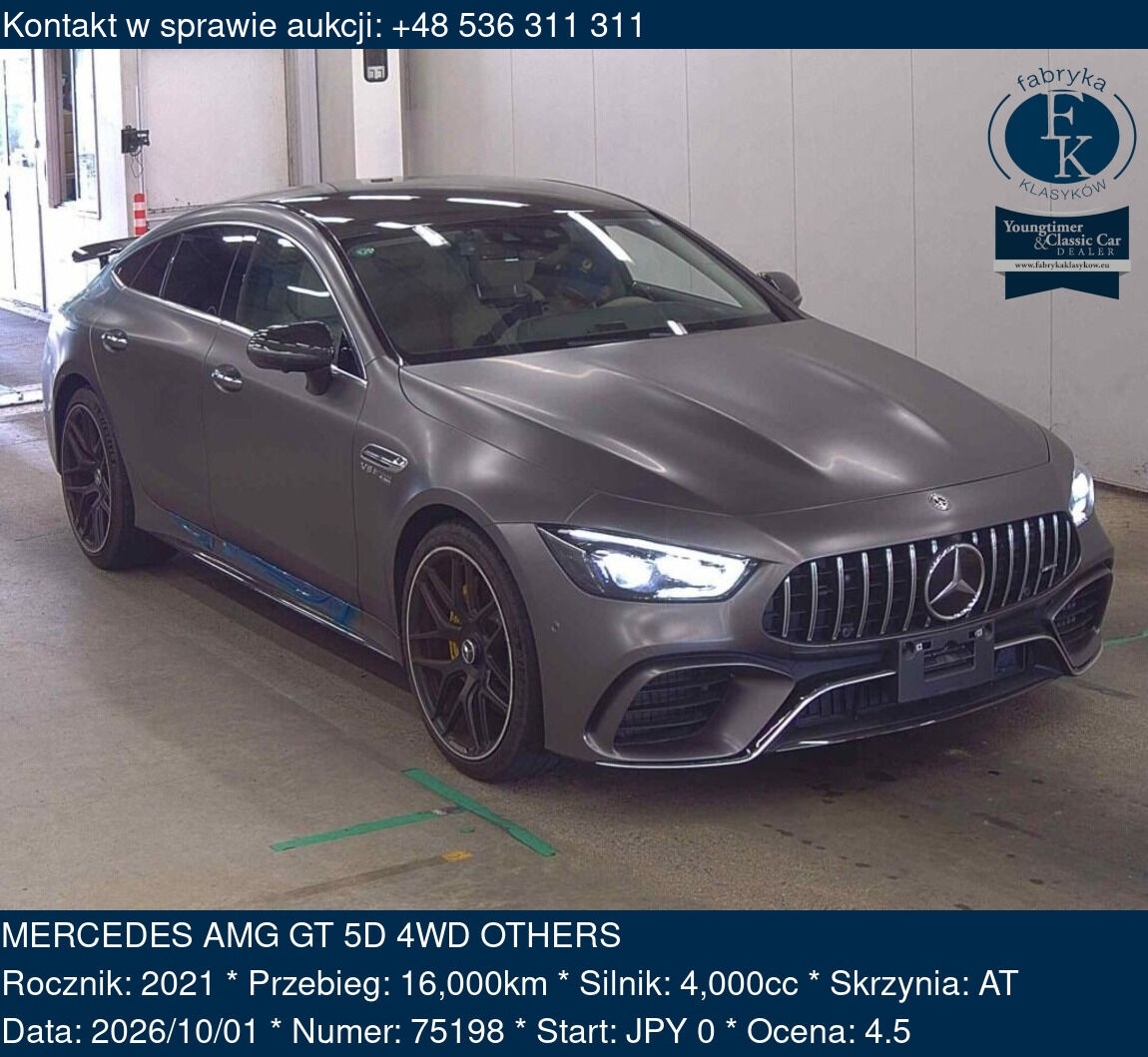MERCEDES AMG GT 5D 4WD OTHERS 2021 - zdjęcie 2