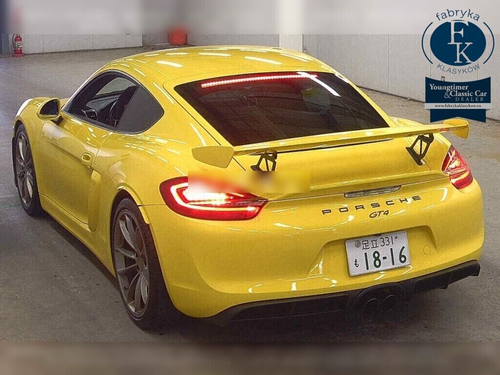 PORSCHE CAYMAN GT4 SPORT CHRONO PACKAGE 2016 - zdjęcie 4