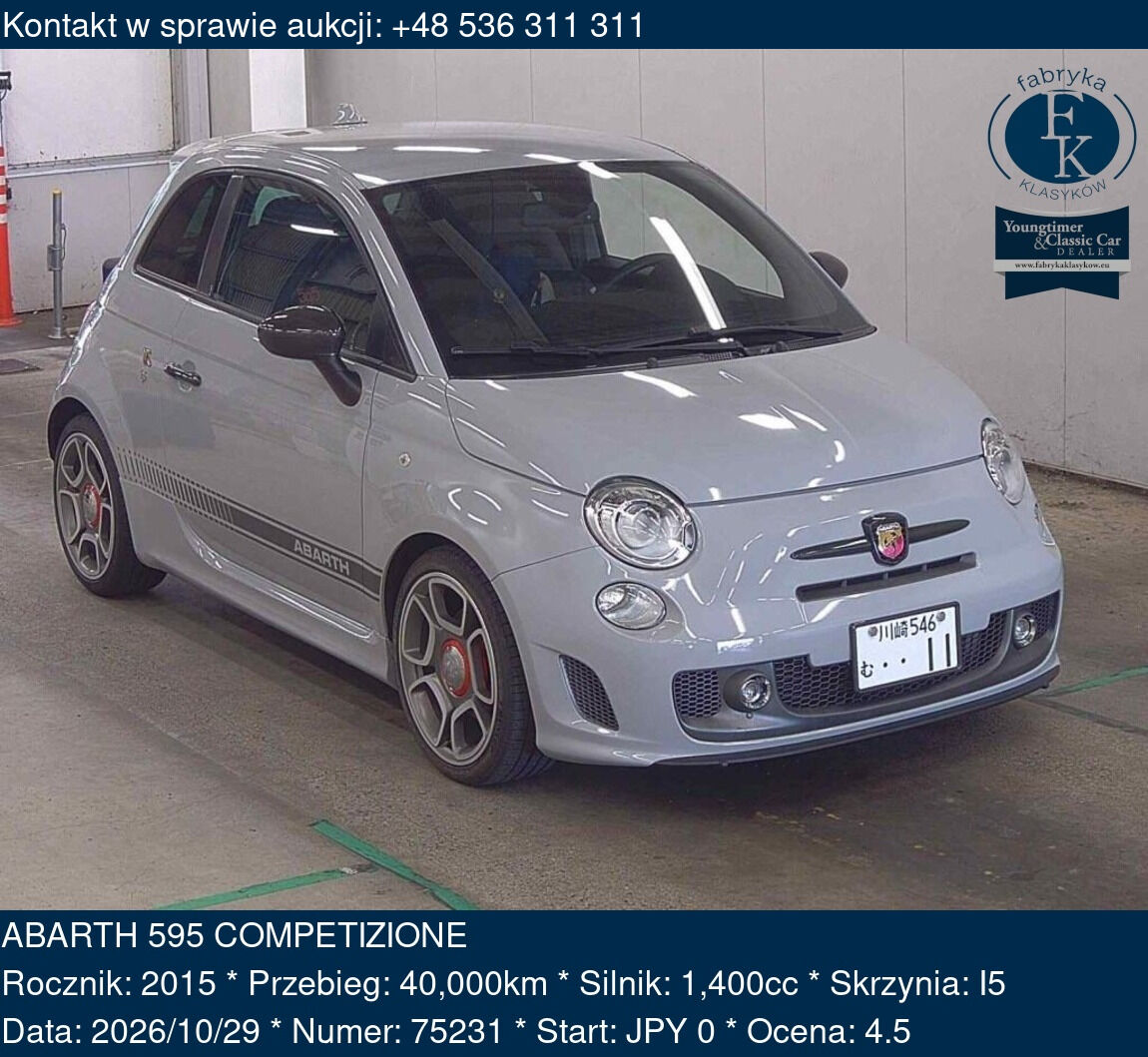 ABARTH 595 COMPETIZIONE 2015 - zdjęcie 2