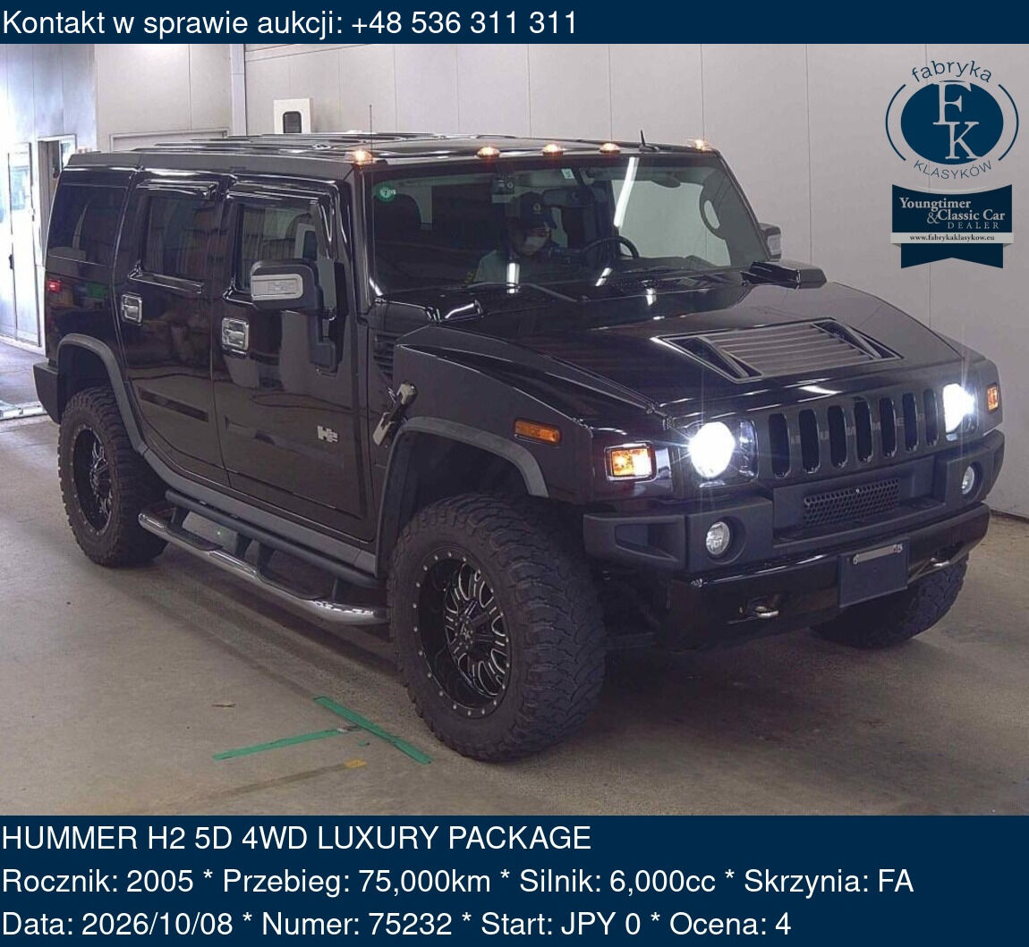 HUMMER H2 5D 4WD LUXURY PACKAGE 2005 - zdjęcie 2