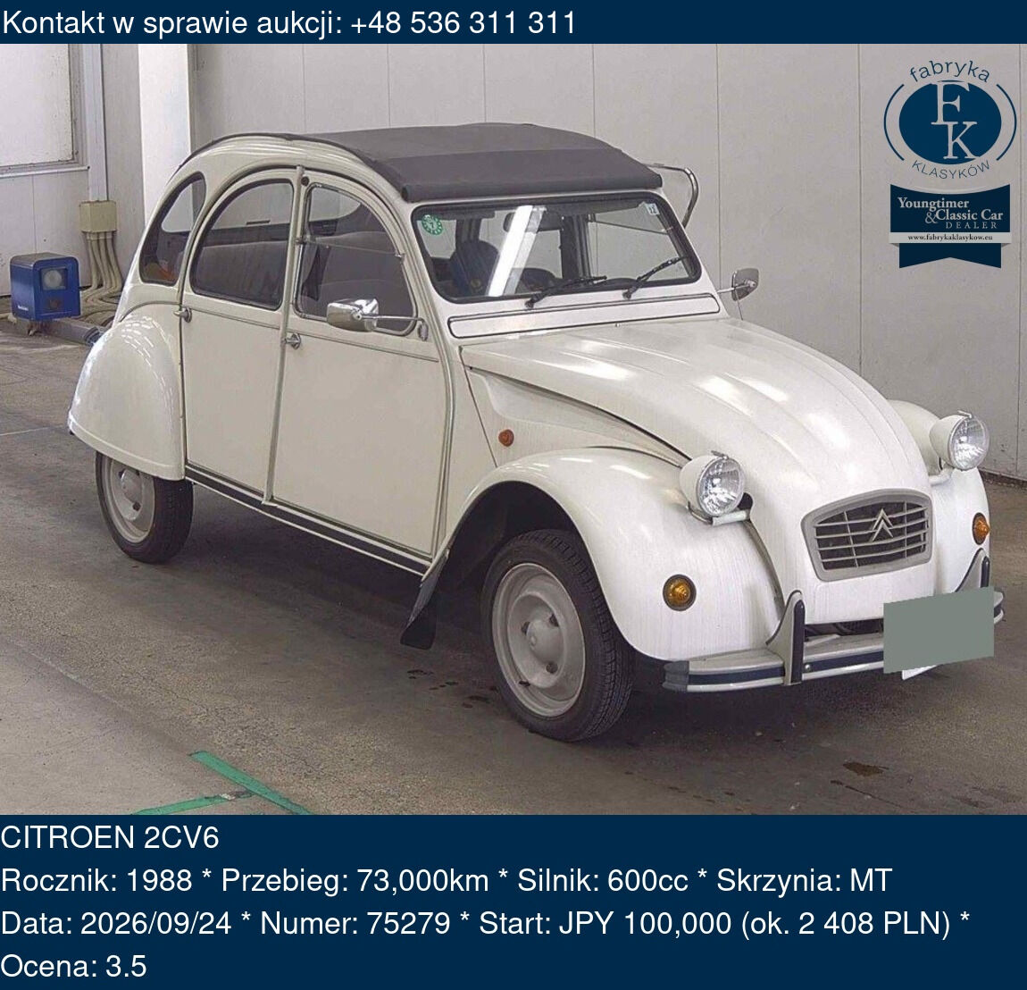 CITROEN 2CV6 1988 - zdjęcie 2