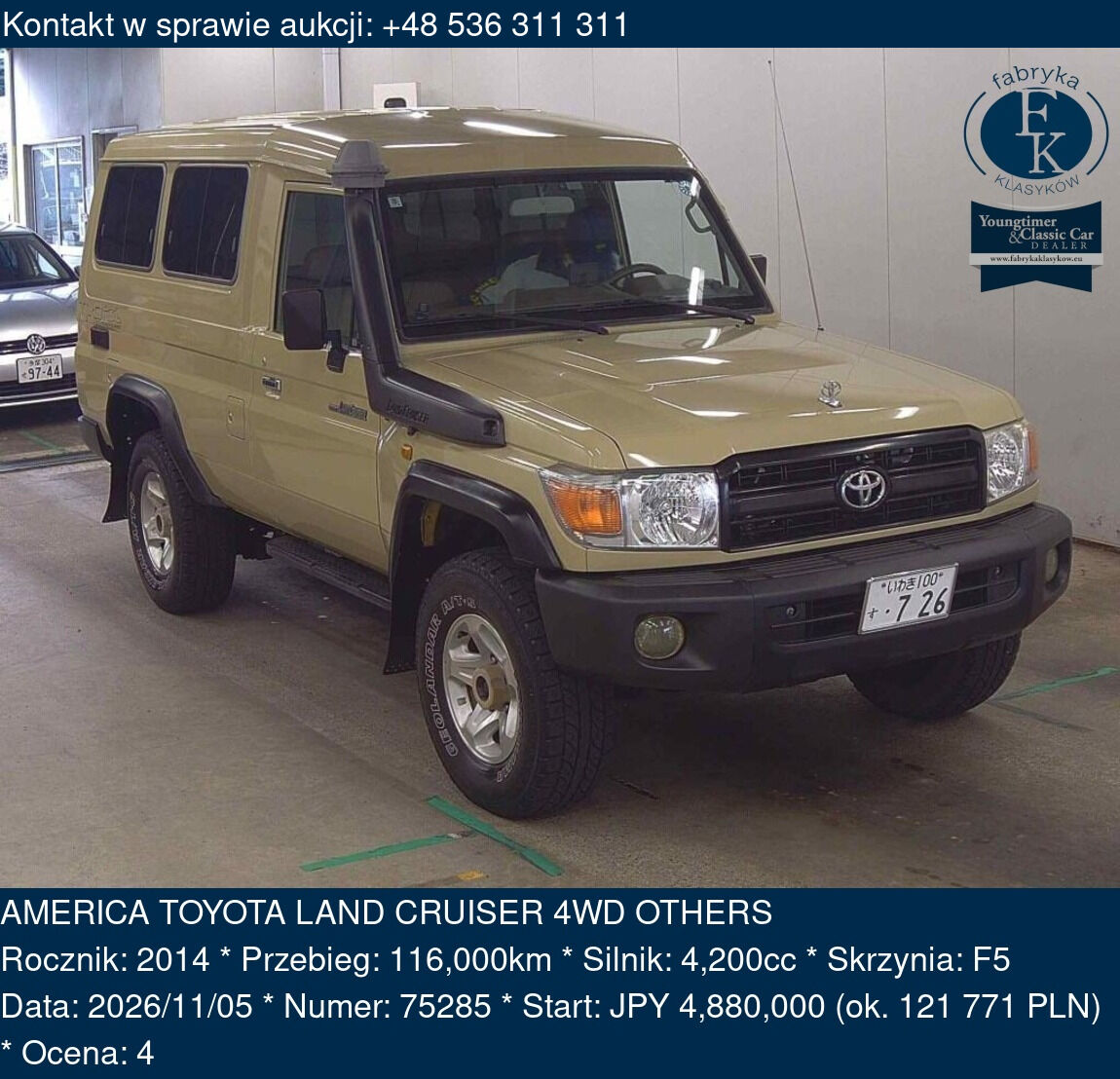 AMERICA TOYOTA LAND CRUISER 4WD OTHERS 2014 - zdjęcie 2
