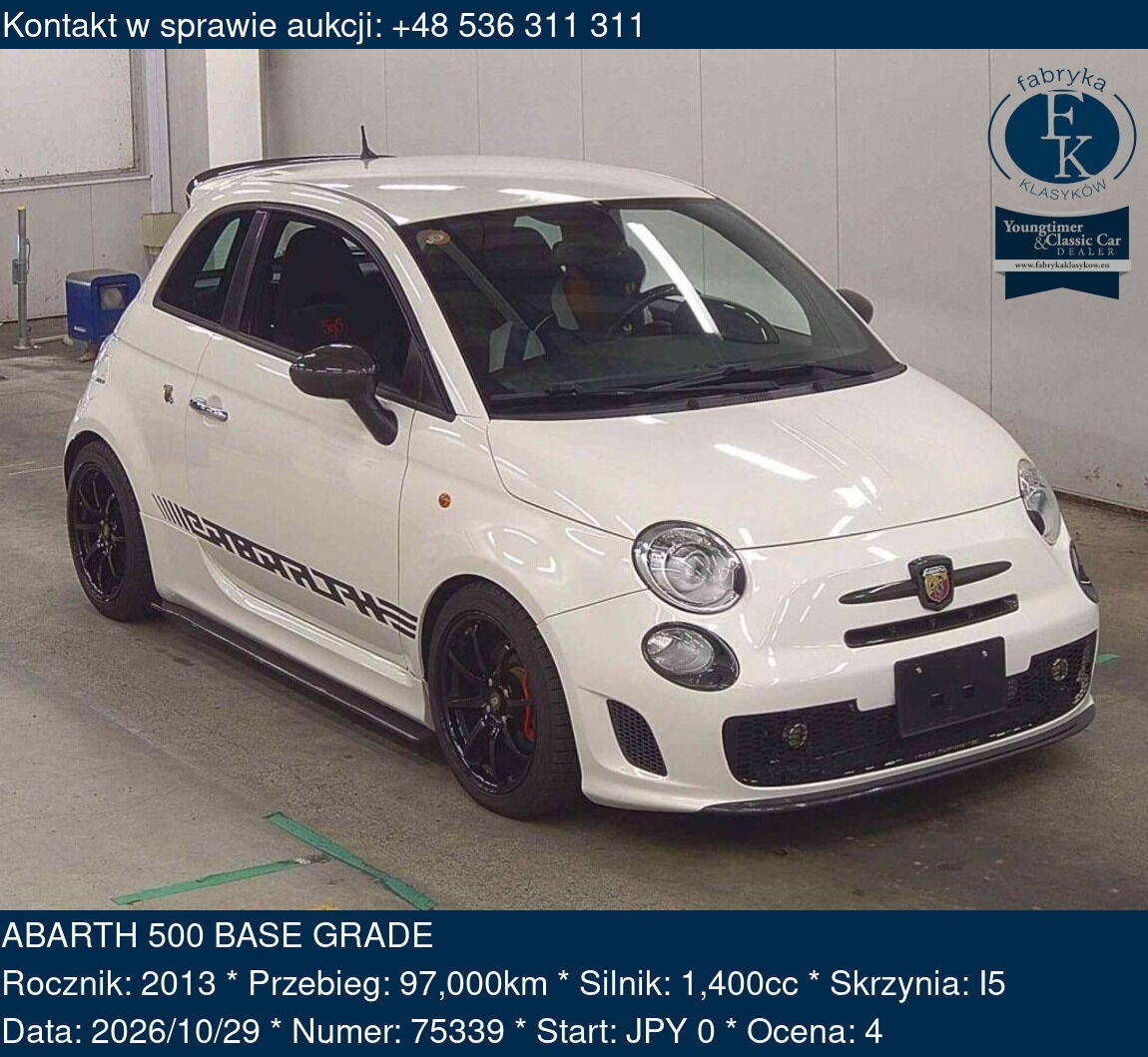 ABARTH 500 BASE GRADE 2013 - zdjęcie 2