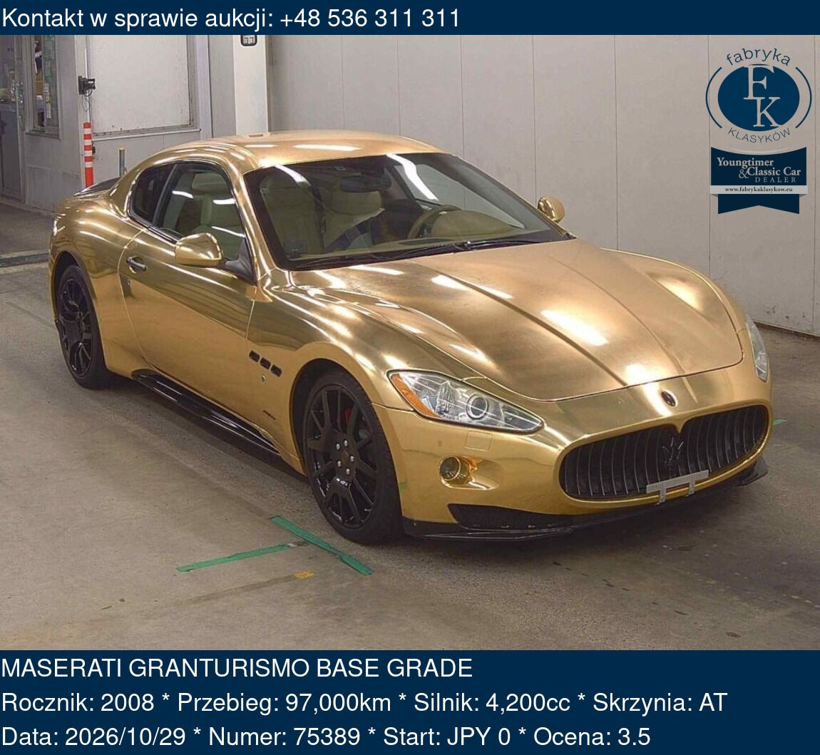 MASERATI GRANTURISMO BASE GRADE 2008 - zdjęcie 2