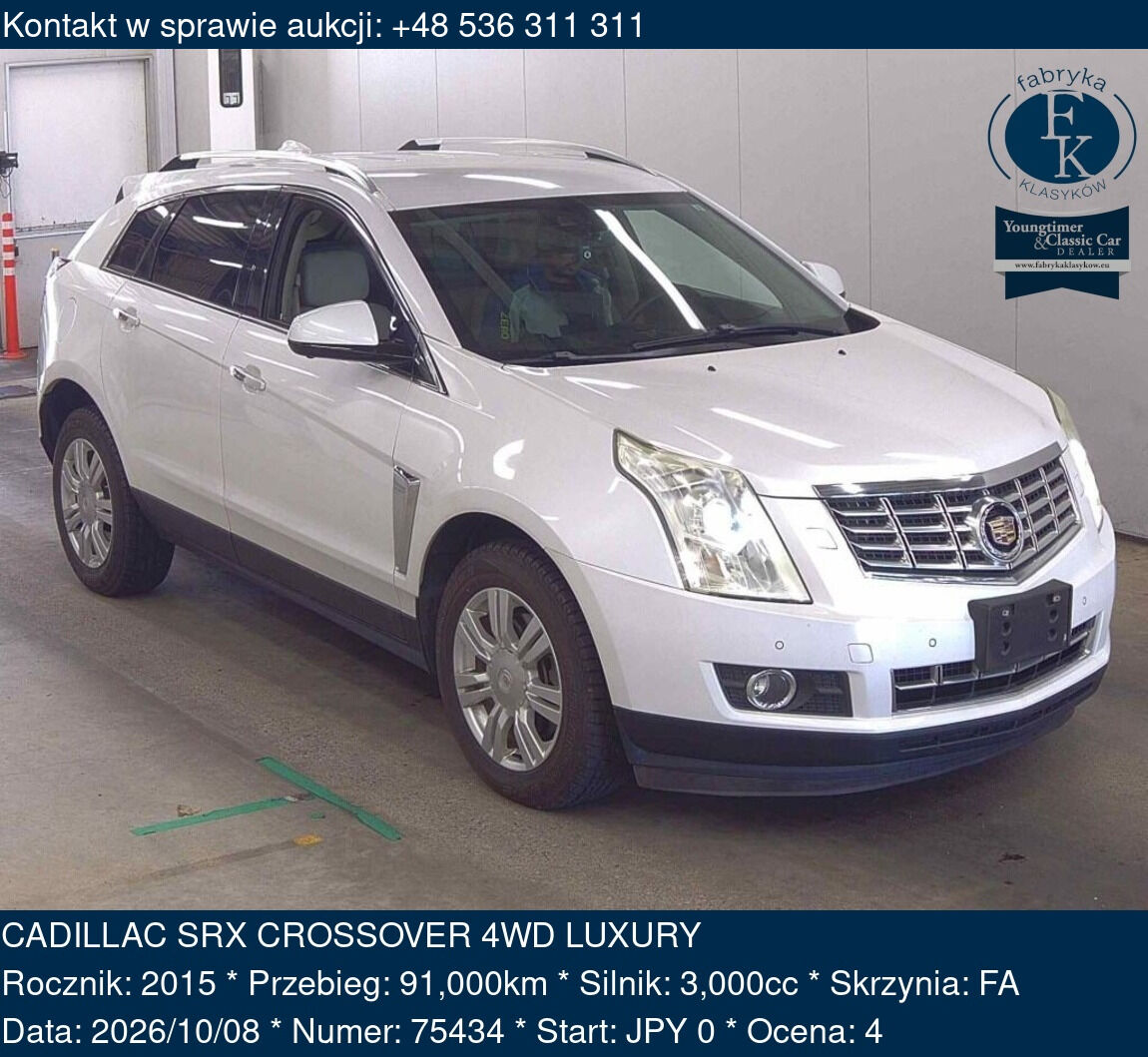 CADILLAC SRX CROSSOVER 4WD LUXURY 2015 - zdjęcie 2