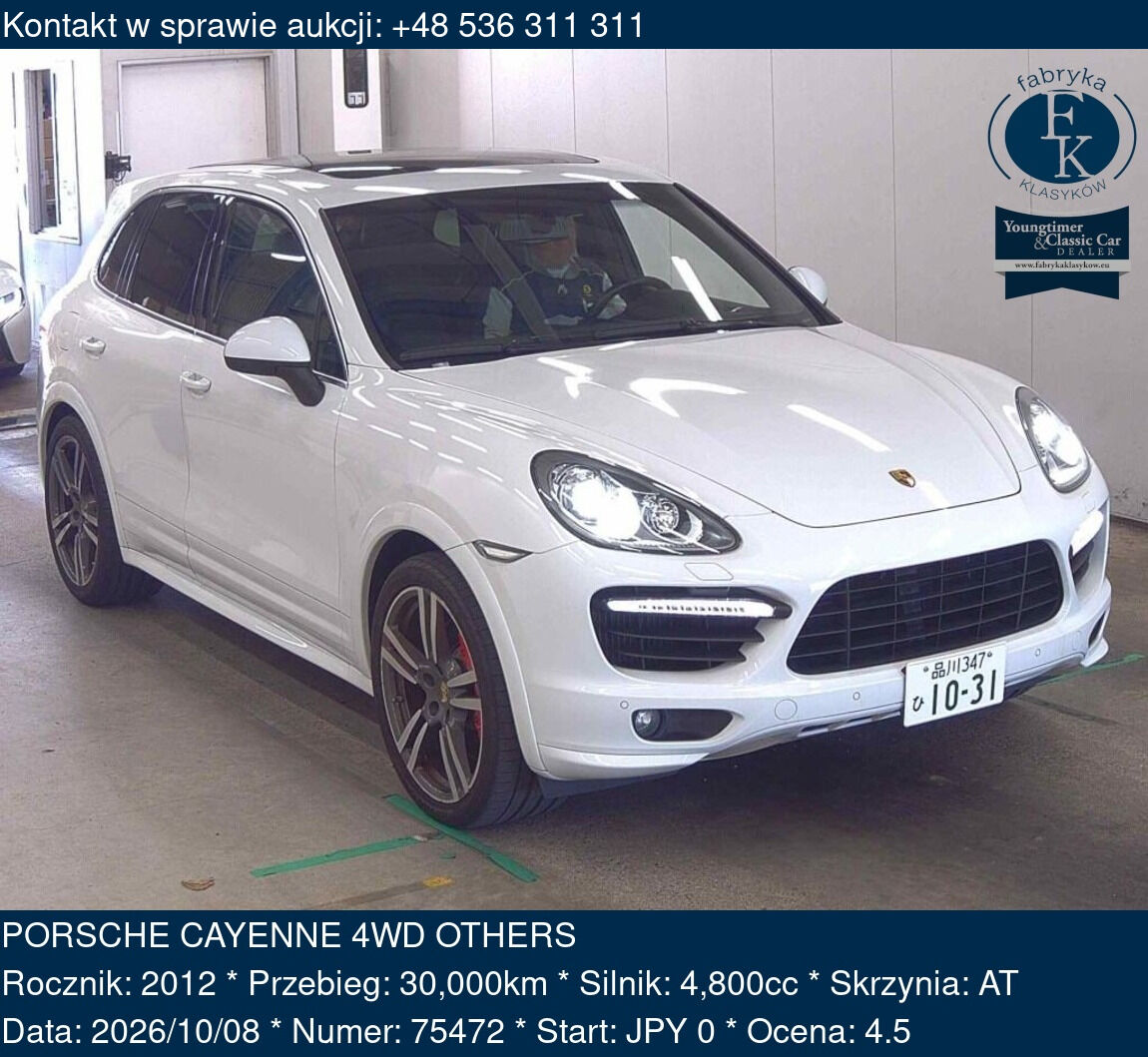 PORSCHE CAYENNE 4WD OTHERS 2012 - zdjęcie 2
