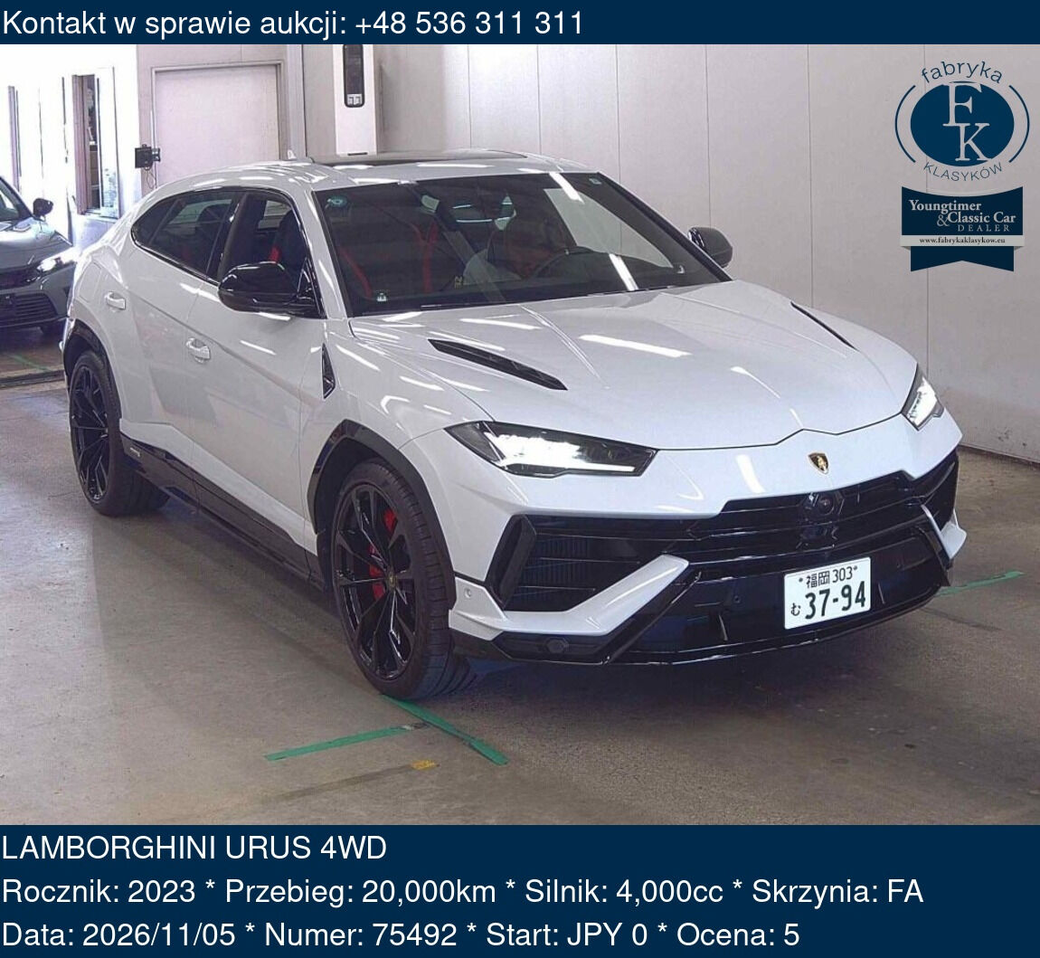 LAMBORGHINI URUS 4WD 2023 - zdjęcie 2