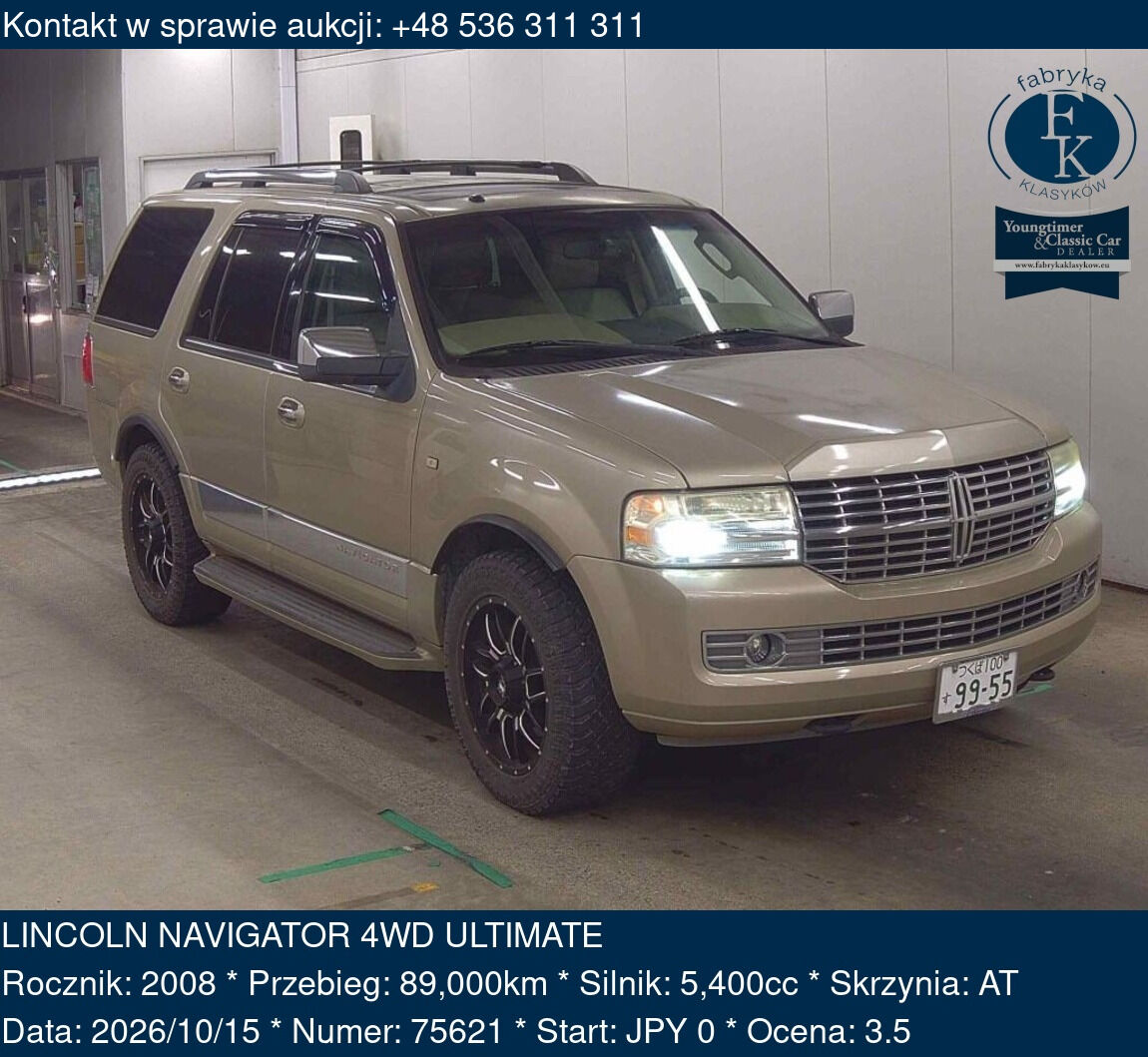 LINCOLN NAVIGATOR 4WD ULTIMATE 2008 - zdjęcie 2