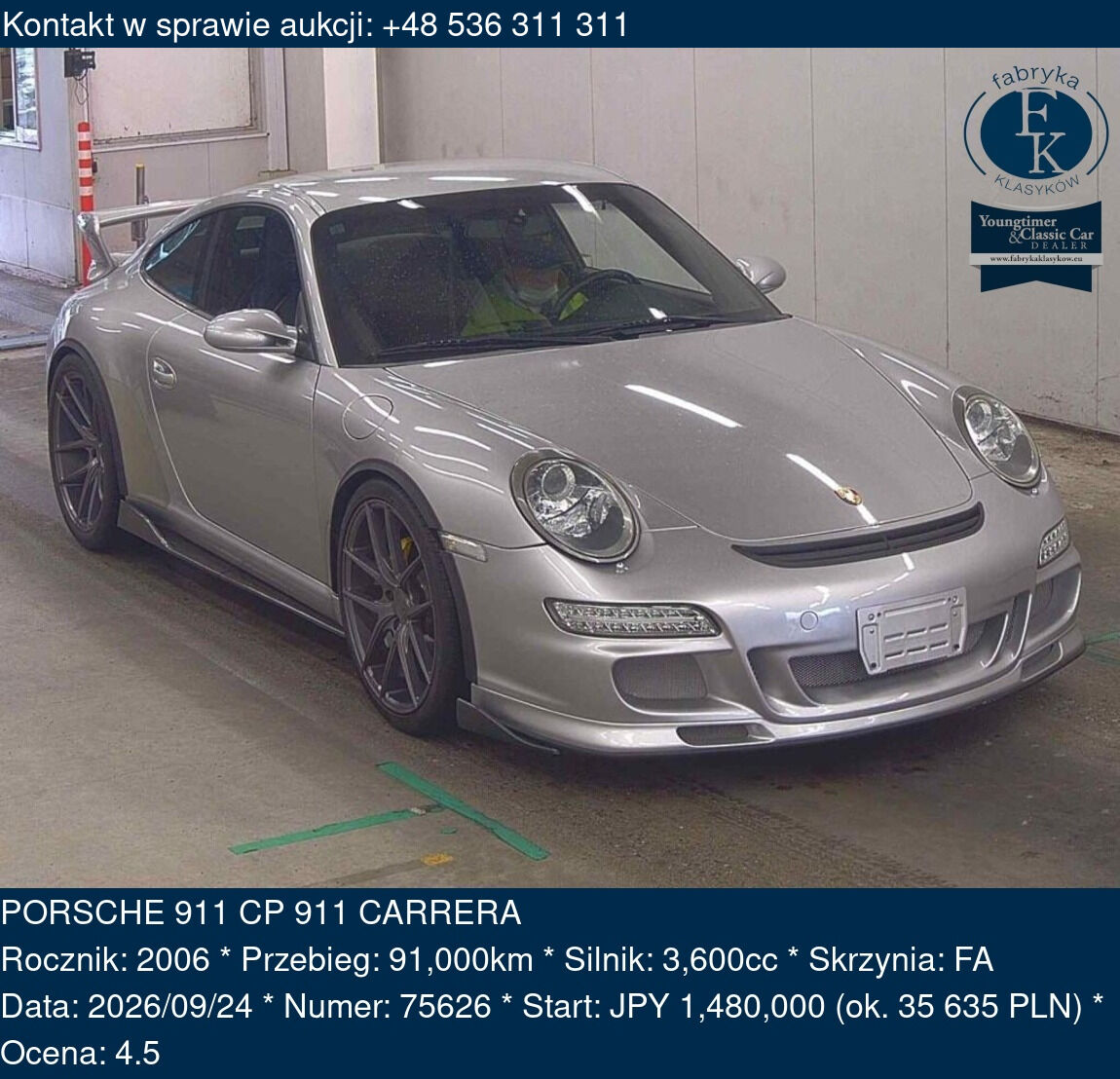PORSCHE 911 CP 911 CARRERA 2006 - zdjęcie 2