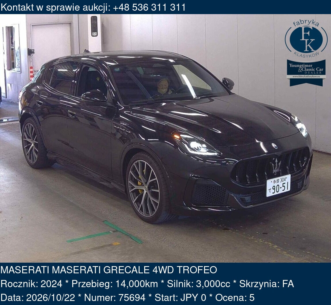 MASERATI MASERATI GRECALE 4WD TROFEO 2024 - zdjęcie 2