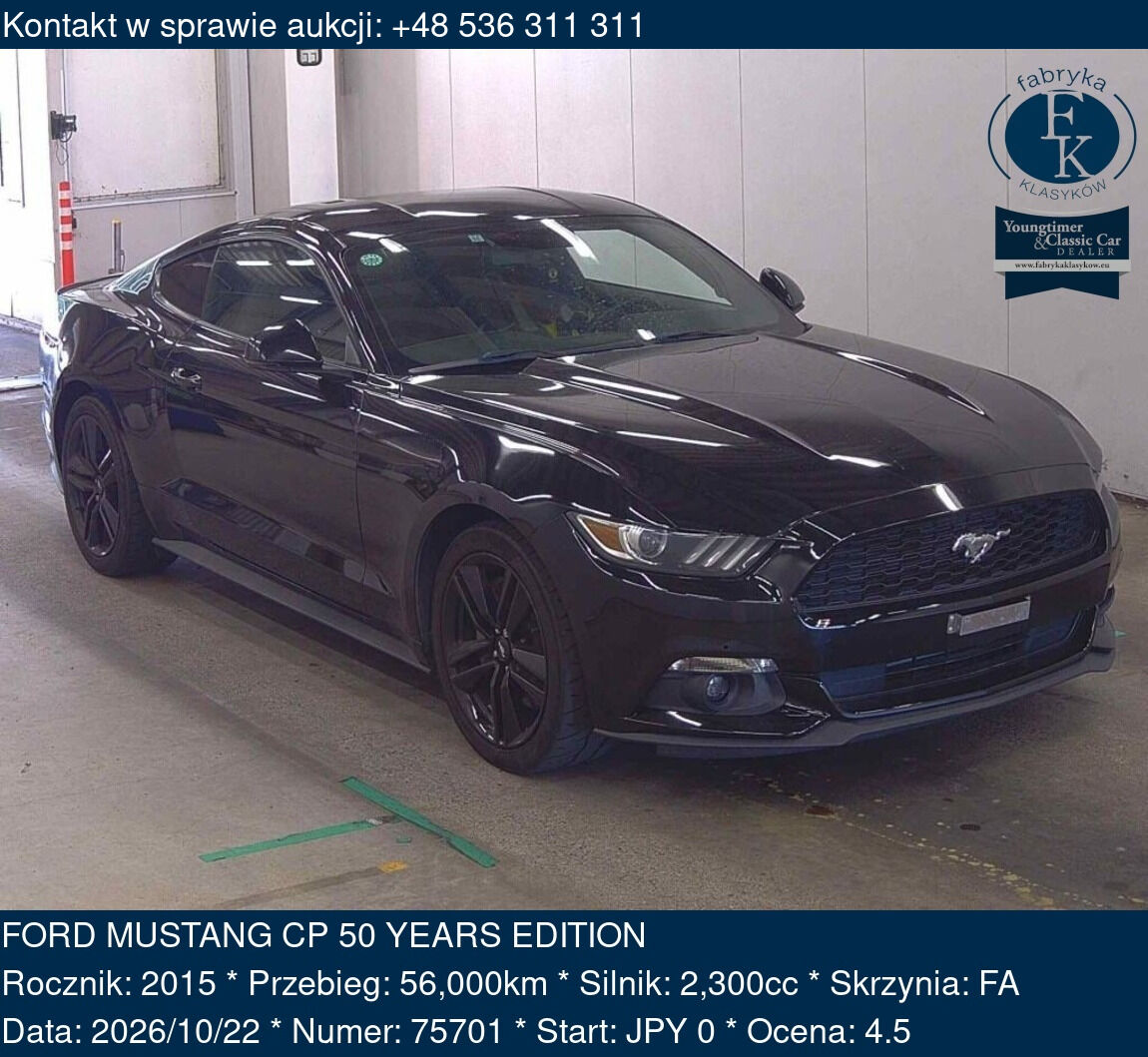 FORD MUSTANG CP 50 YEARS EDITION 2015 - zdjęcie 2