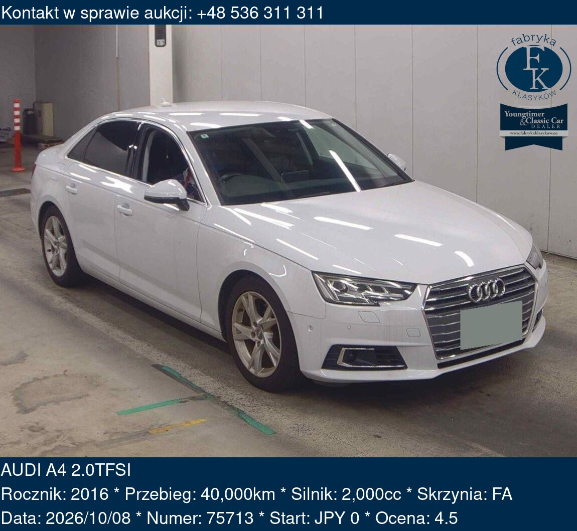 AUDI A4 2.0TFSI 2016 - zdjęcie 2