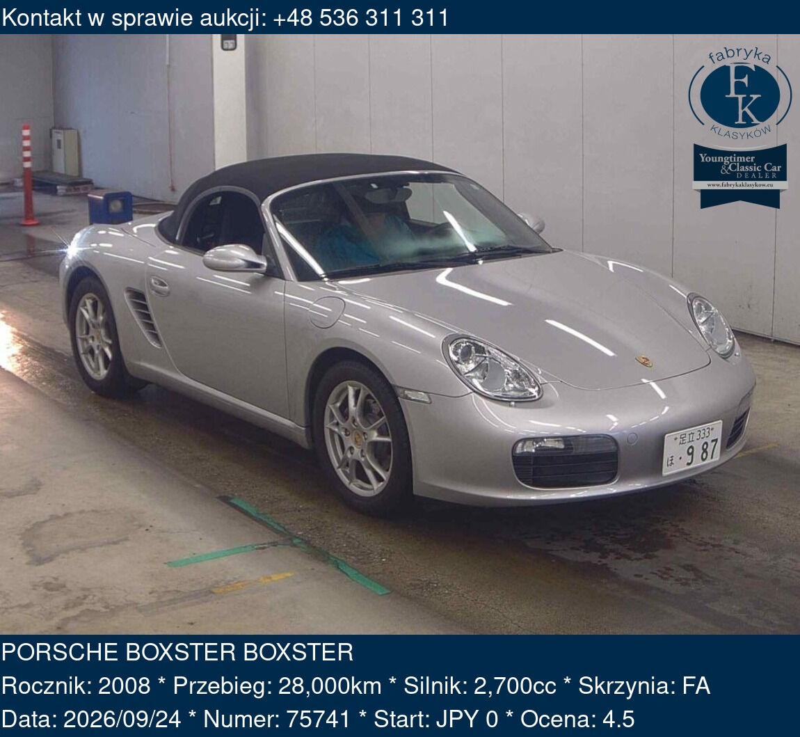 PORSCHE BOXSTER BOXSTER 2008 - zdjęcie 2