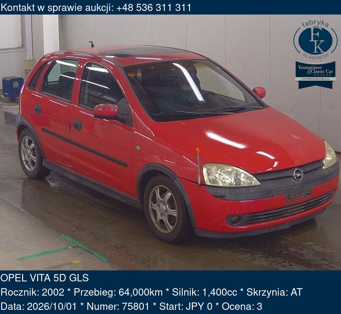 OPEL VITA 5D GLS 2002 - zdjęcie 2