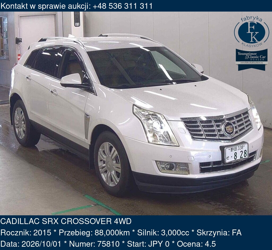 CADILLAC SRX CROSSOVER 4WD 2015 - zdjęcie 2