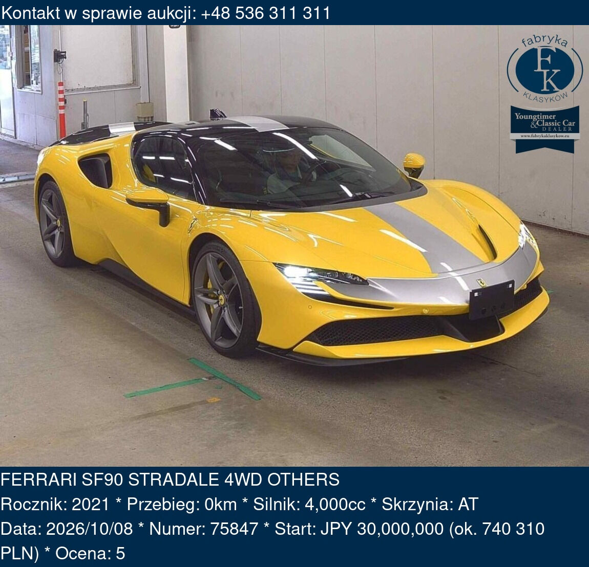 FERRARI SF90 STRADALE 4WD OTHERS 2021 - zdjęcie 2