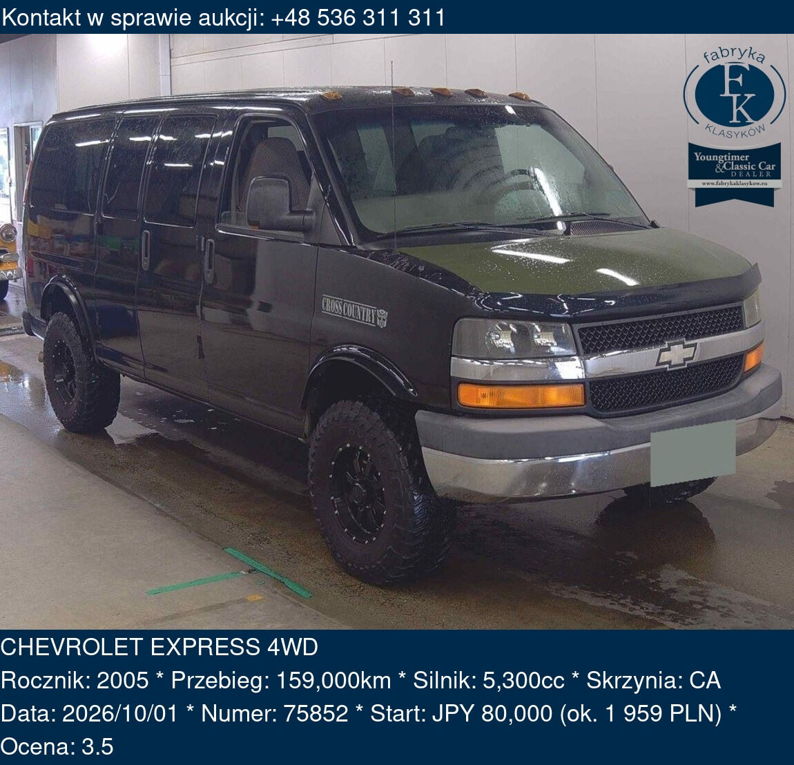 CHEVROLET EXPRESS 4WD 2005 - zdjęcie 2