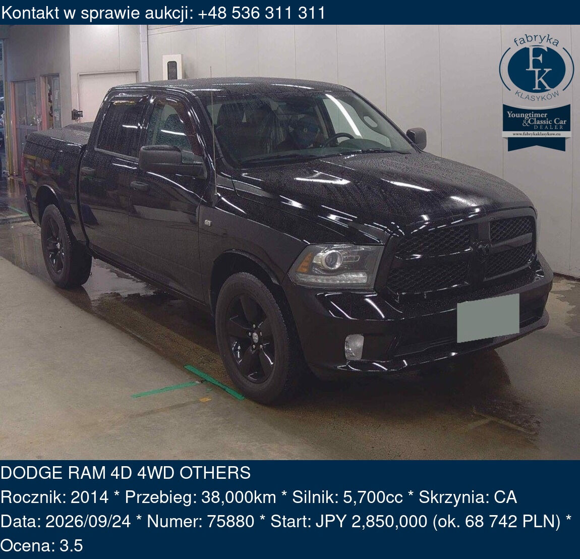 DODGE RAM 4D 4WD OTHERS 2014 - zdjęcie 2