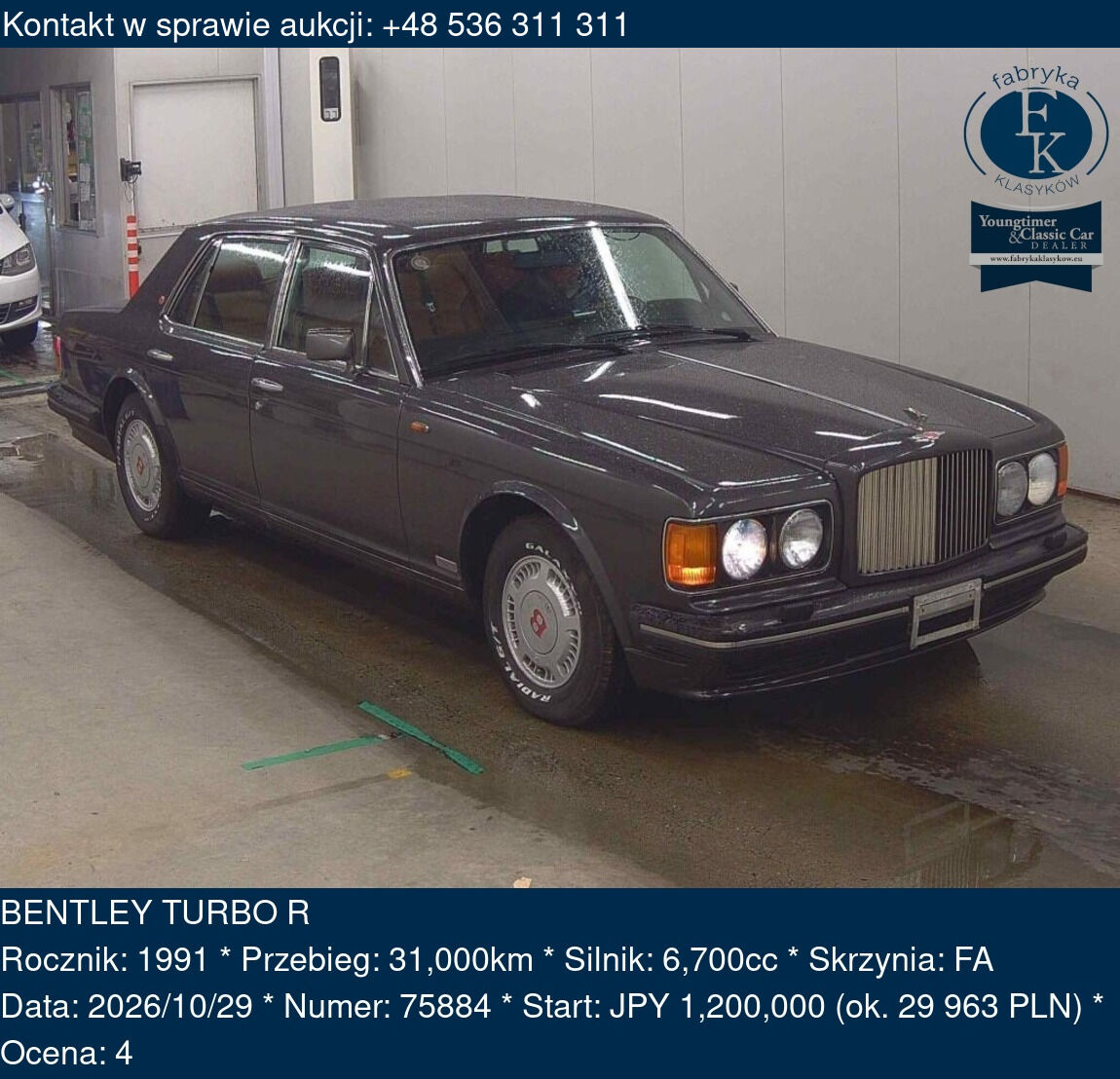 BENTLEY TURBO R 1991 - zdjęcie 2